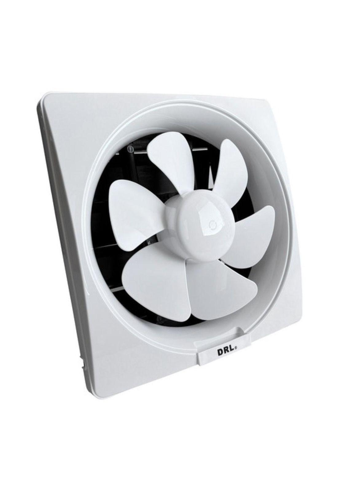 Extractor De Aire 10 Pulgadas Drl Cuadrado Baño Cocina Sec Blanco-3