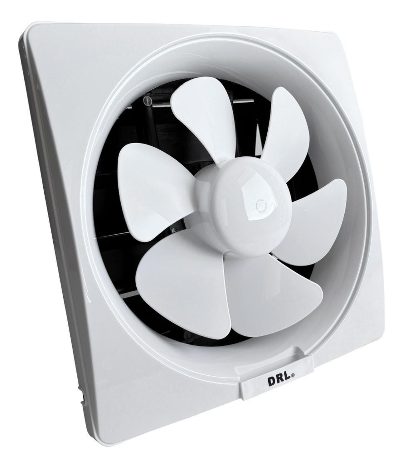 Extractor De Aire 10 Pulgadas Drl Cuadrado Baño Cocina Sec Blanco-3