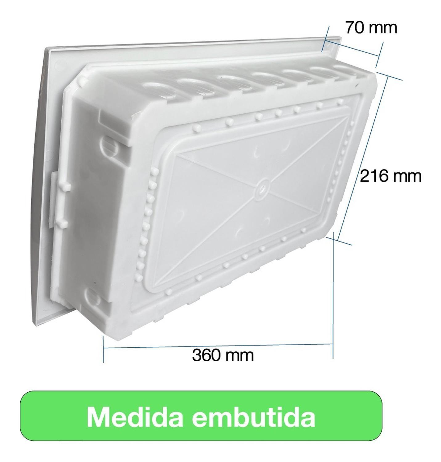 Tablero Eléctrico Embutido Drl 18 Modulos Tapa Blanca Sec-5