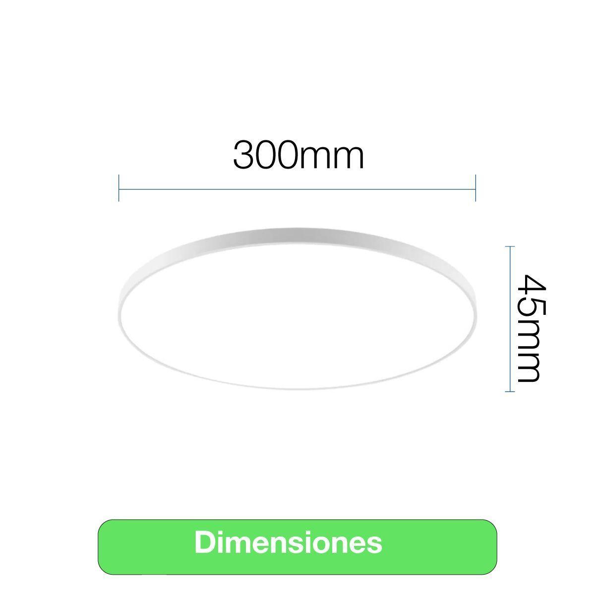 Foco Led Plafon Sobrepuesto Itd Redondo 24w Luz Blanca Ip54-3