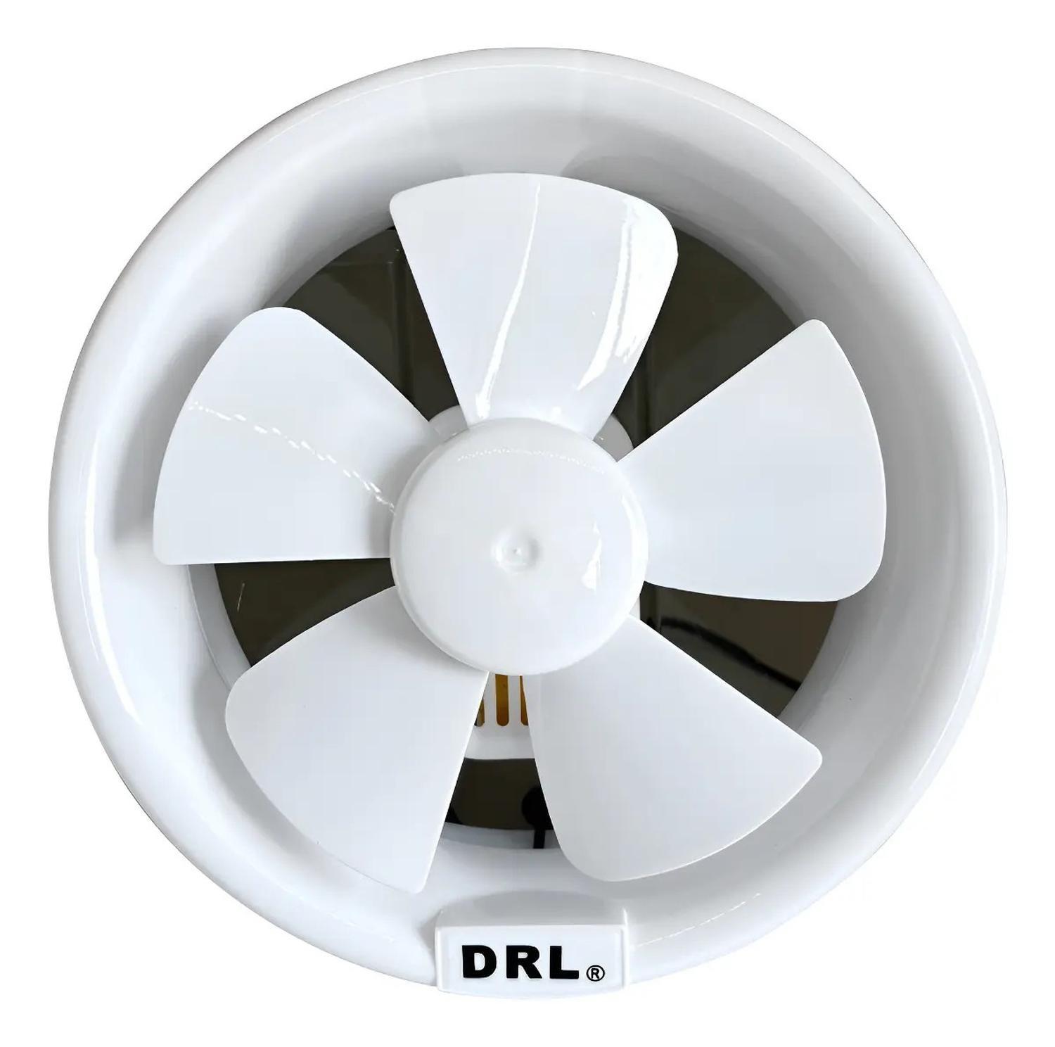 Extractor De Aire 6 Pulgadas Drl Redondo Baño Cocina Sec Blanco-0