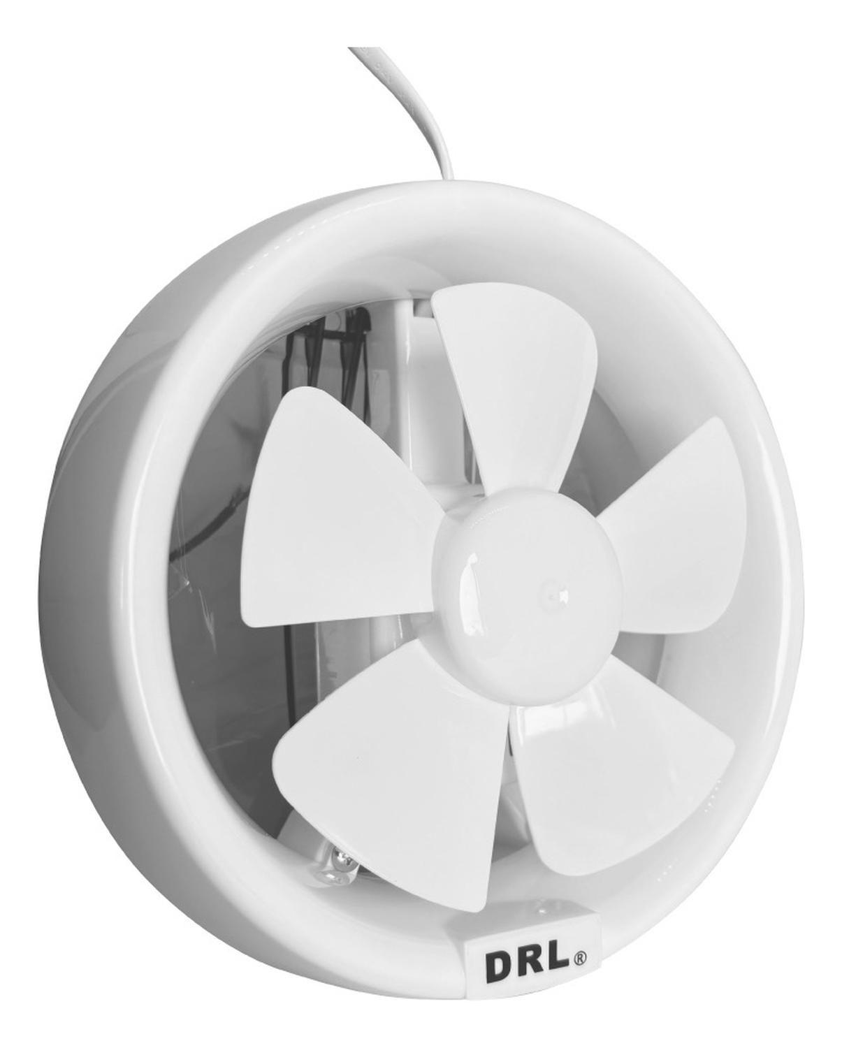 Extractor De Aire 6 Pulgadas Drl Redondo Baño Cocina Sec Blanco-3