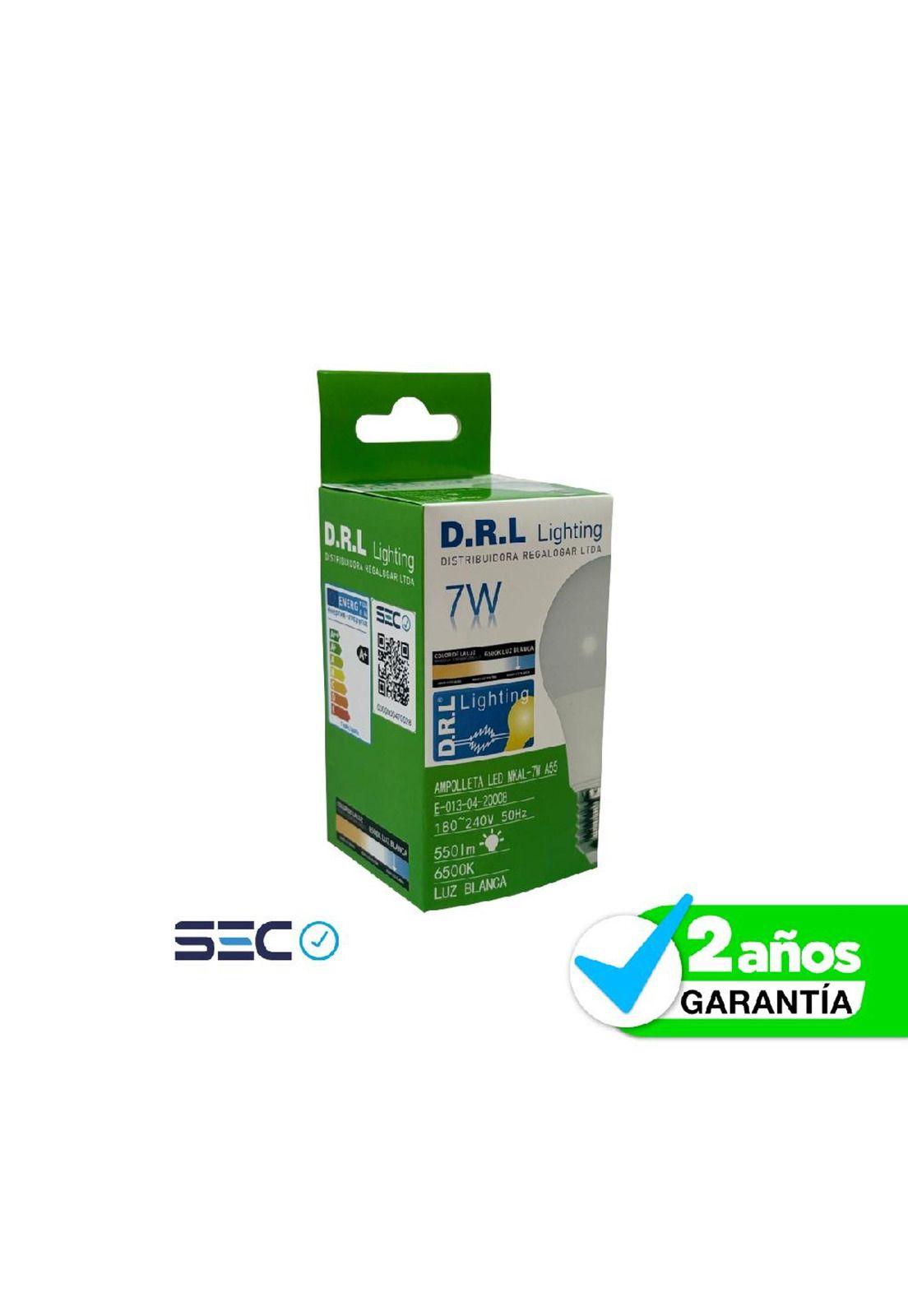 Ampolleta Led Drl A55 7w 550lm 220v Luz Blanca Fría Blanco Frío.-2