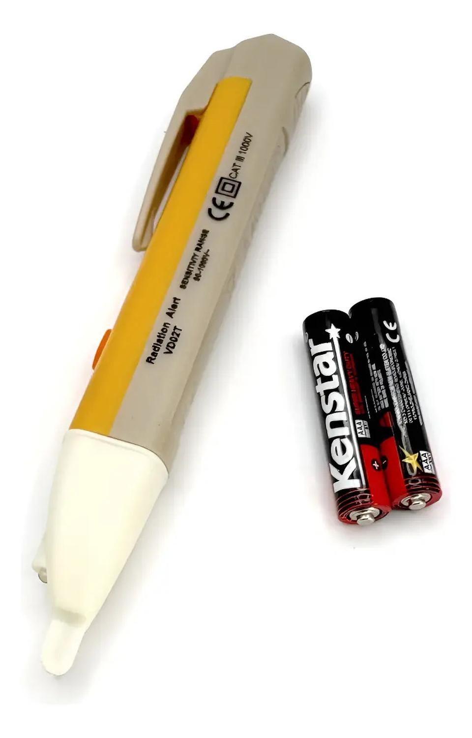 Lapiz Detector Voltaje 90-1000v Led Light Tester Con Pilas-2