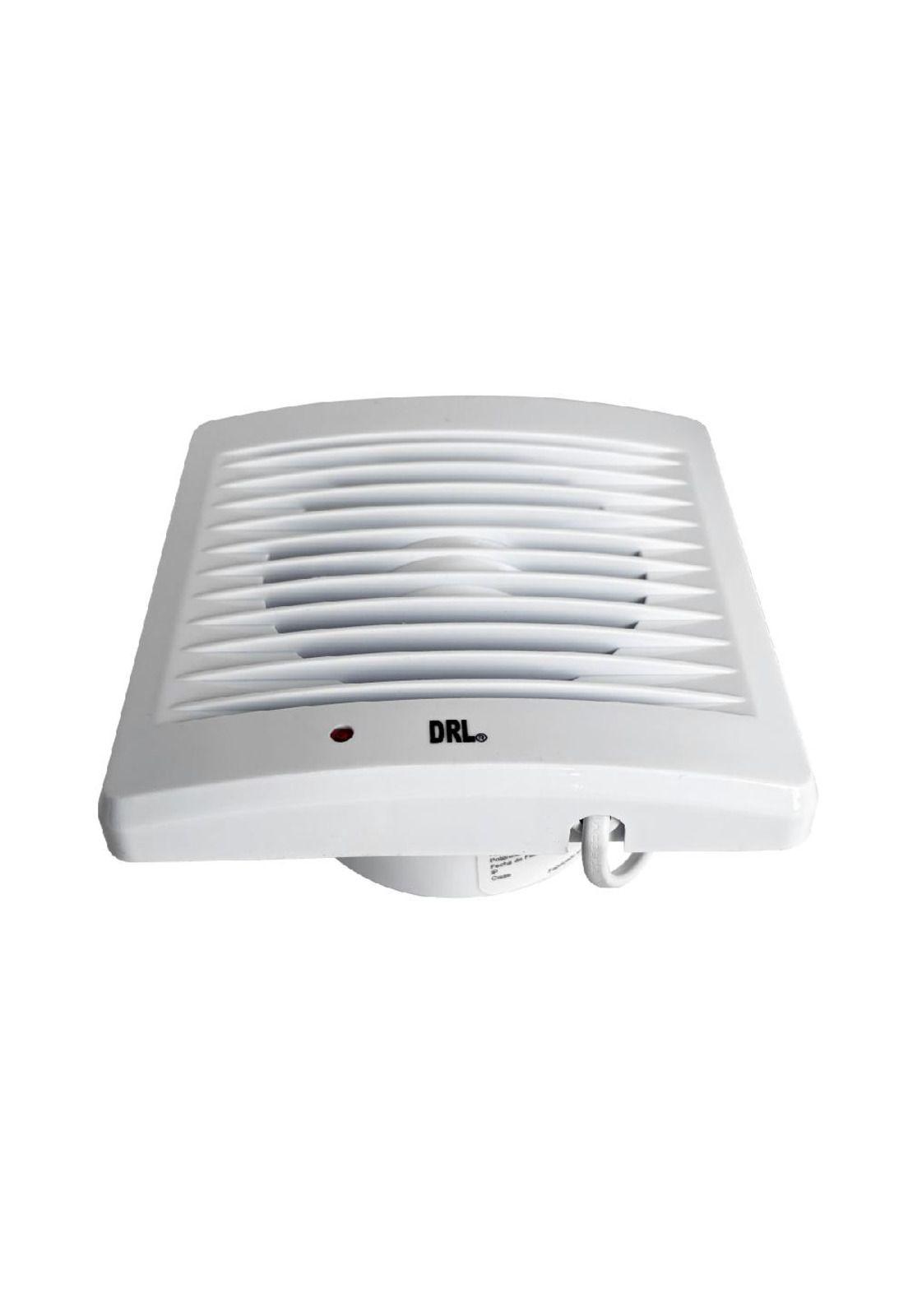 Extractor De Aire 5 Pulgadas Drl Cuadrado Baño Cocina Sec Blanco-3