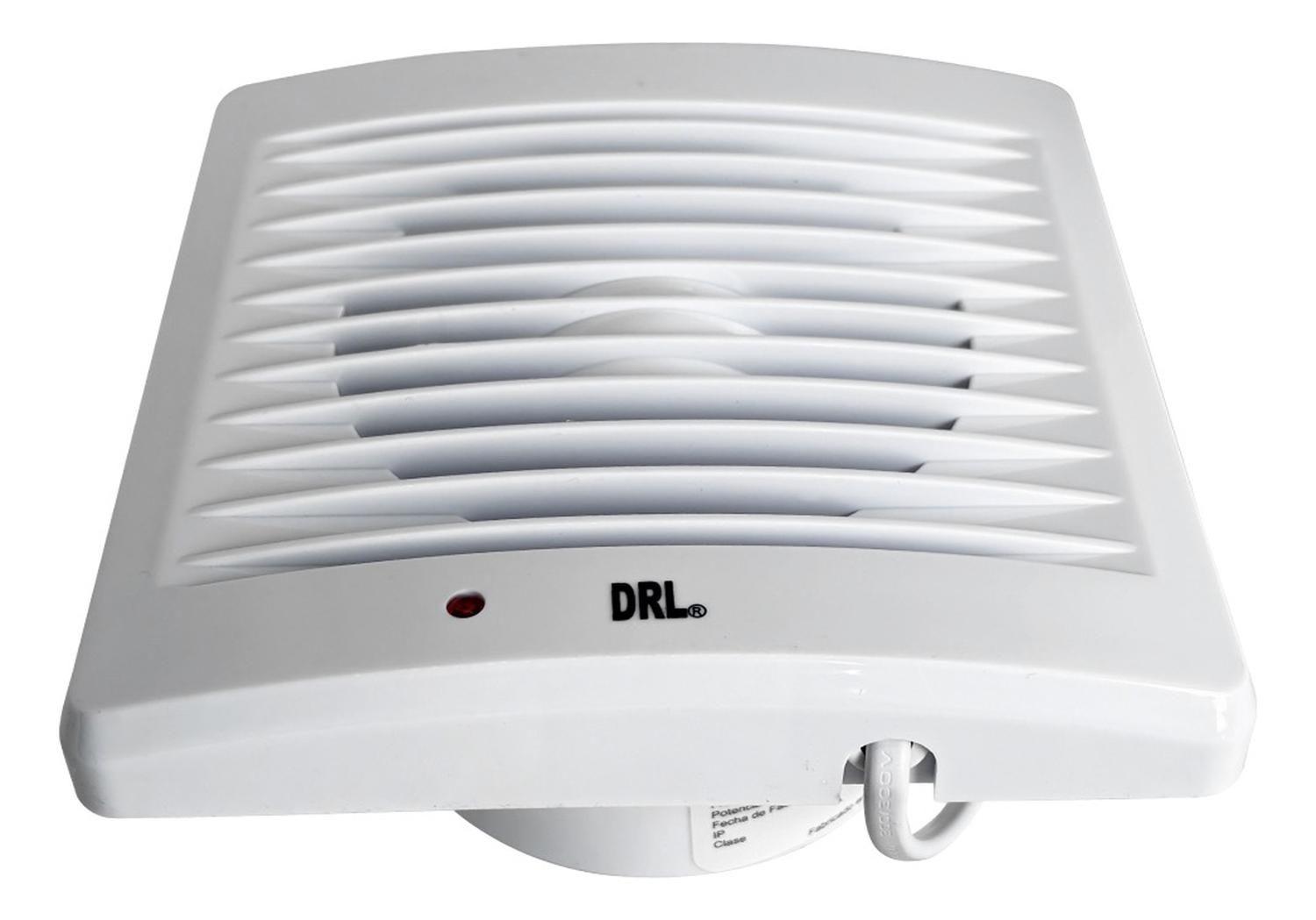 Extractor De Aire 5 Pulgadas Drl Cuadrado Baño Cocina Sec Blanco-3