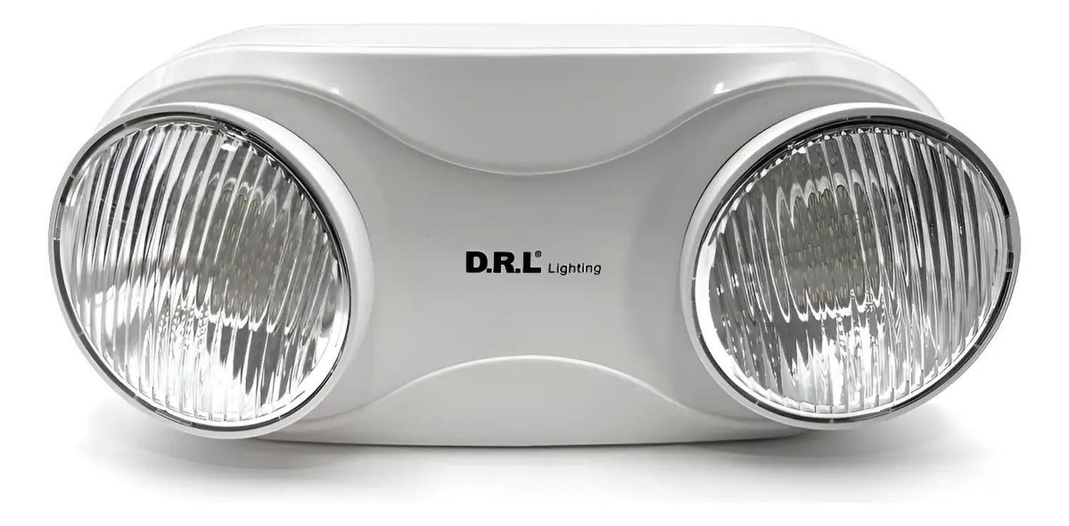 Lámpara Emergencia Led 9,6w Focos Orientables 720lm Sec Blanco-0