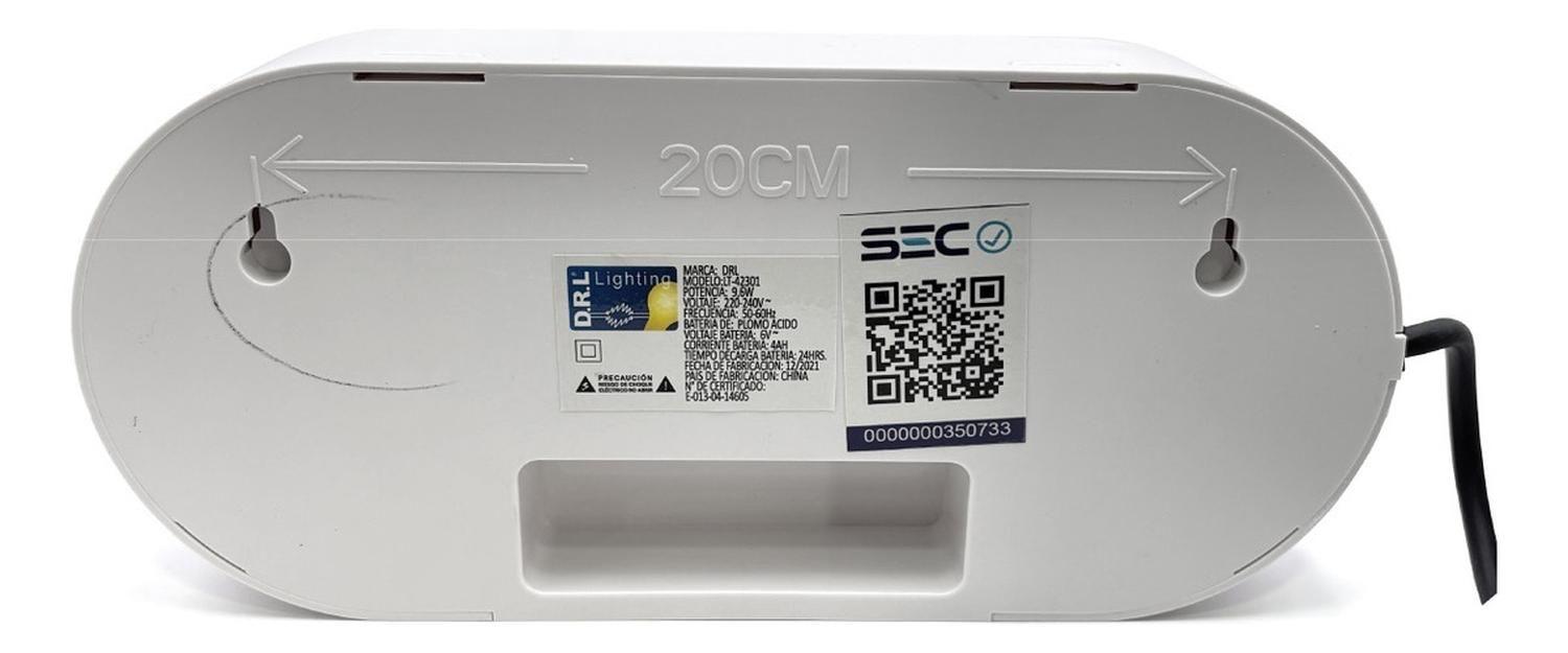 Lámpara Emergencia Led 9,6w Focos Orientables 720lm Sec Blanco-2