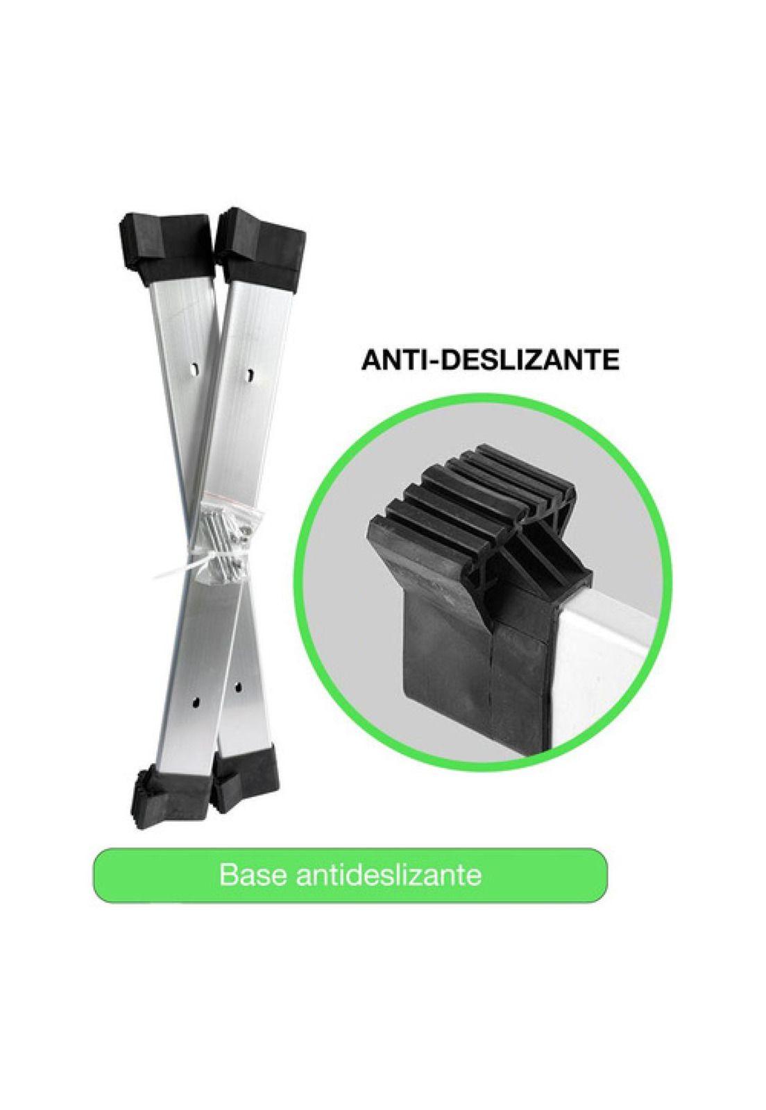 Escalera Multiproposito Alum 12 Peldaños 3,5m + 2 Plataforma Gris-5