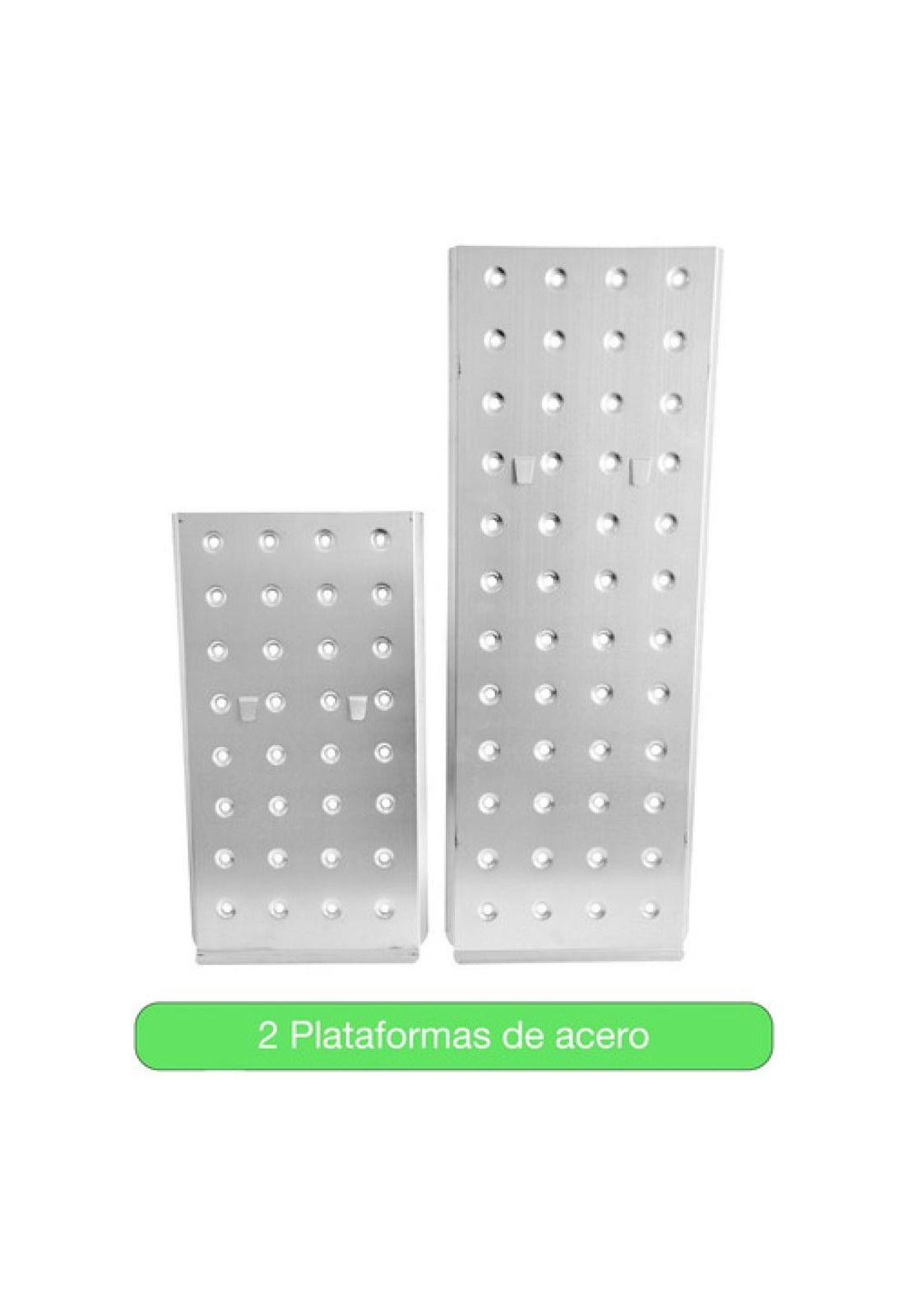 Escalera Multiproposito Alum 12 Peldaños 3,5m + 2 Plataforma Gris-6