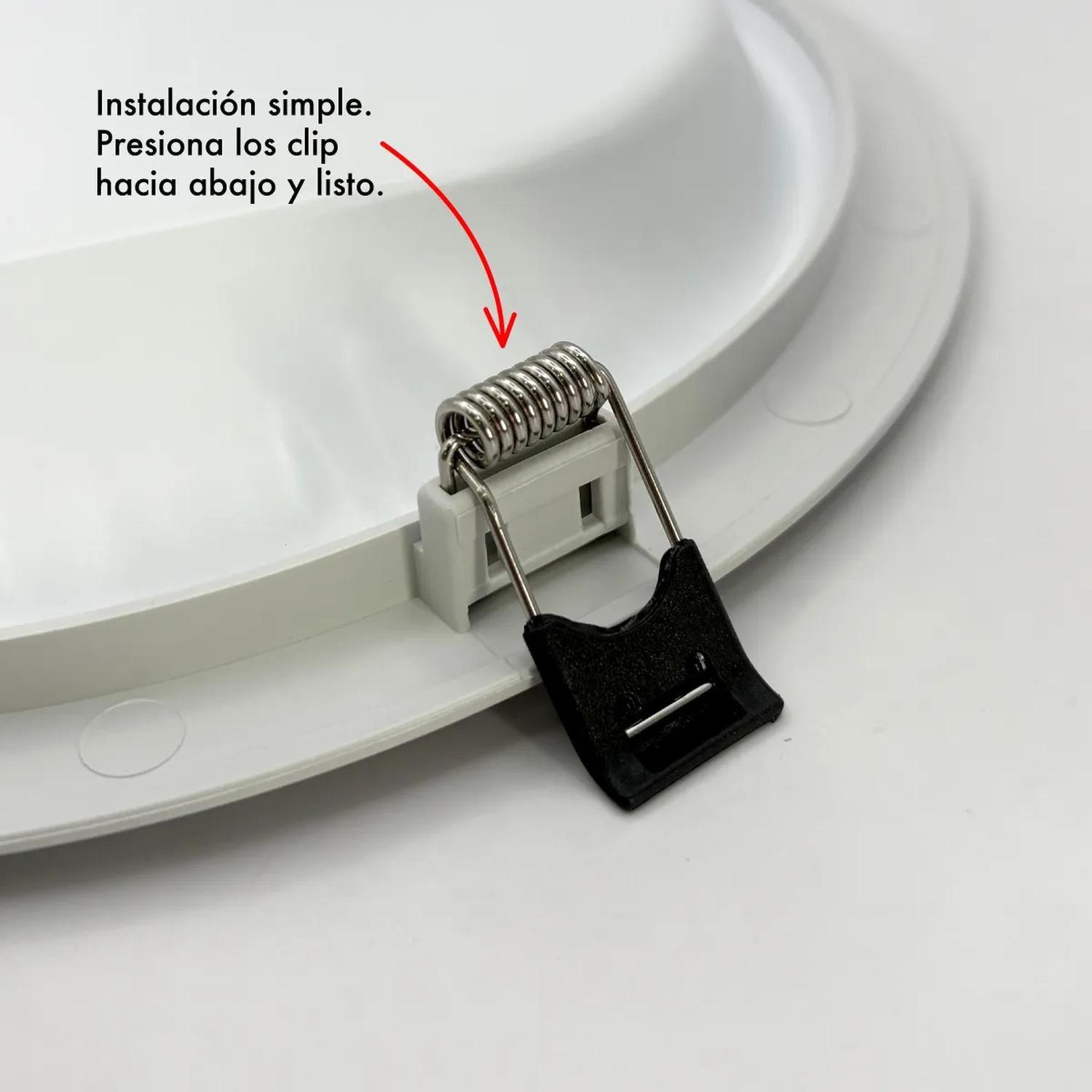 Pack 4 Panel Led Foco Plafón Backlite Emb Redondo 24w 6500k Blanco-4