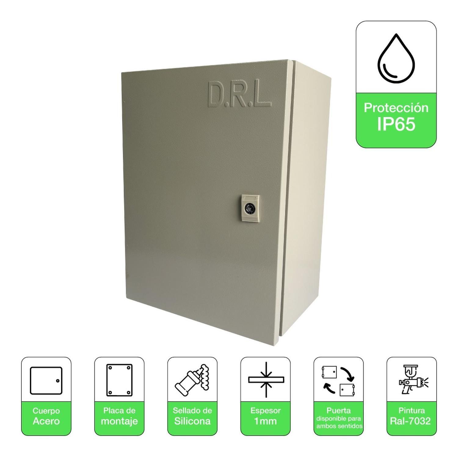 Tablero Eléctrico Gabinete Metálico Drl 400x300x200mm Ip65-1