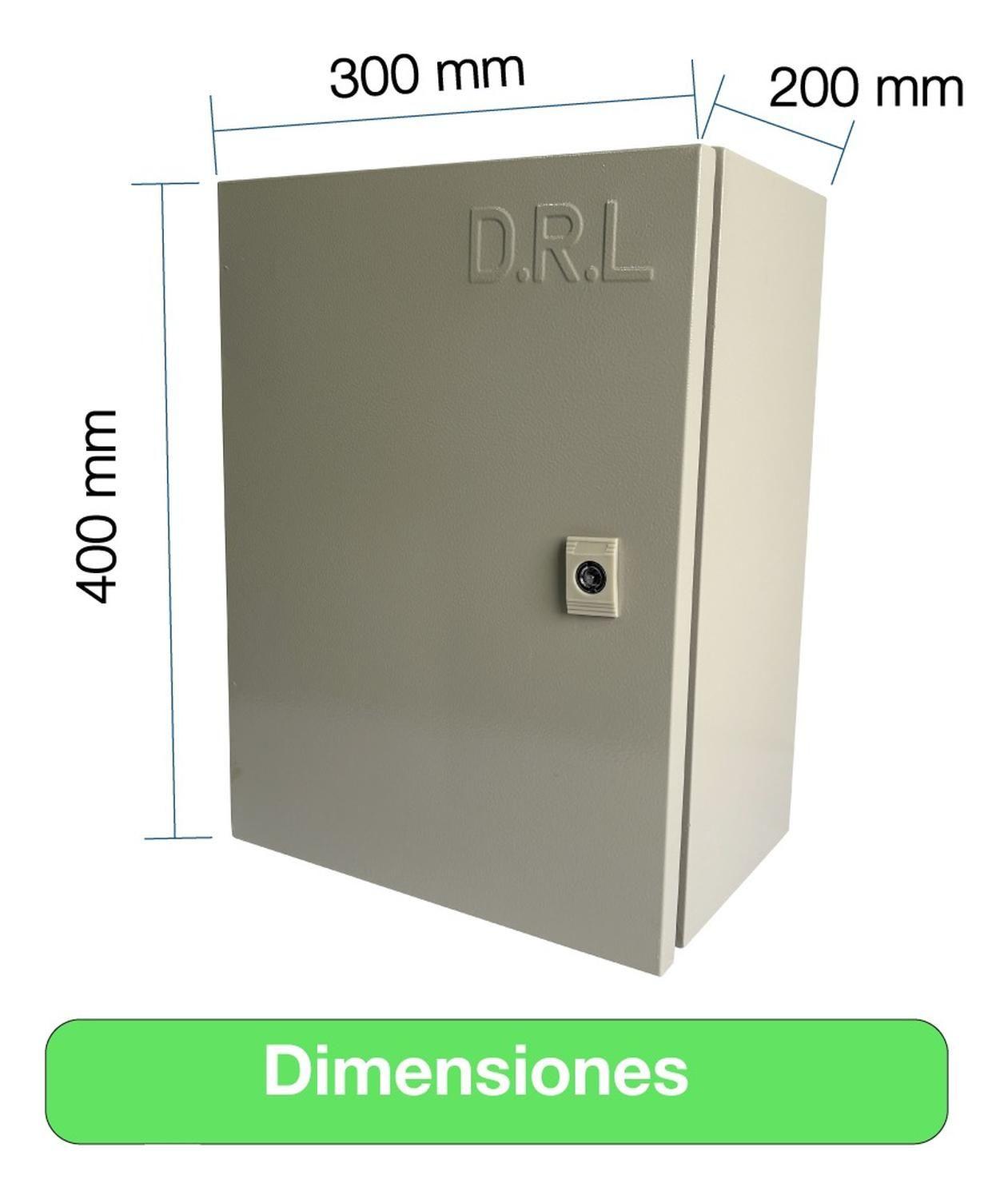 Tablero Eléctrico Gabinete Metálico Drl 400x300x200mm Ip65-2