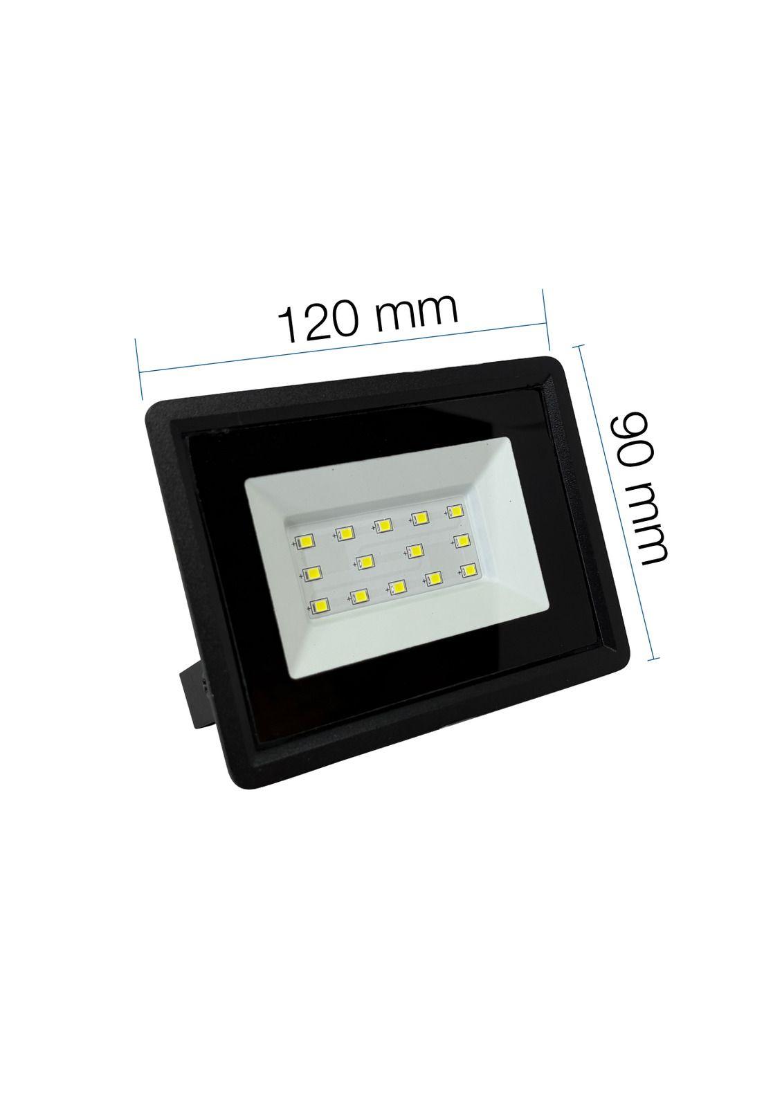 Foco Proyector Led Reflector 20w Ip65 Ik08 Luz Blanca Sec Negro Blanco Frío-4