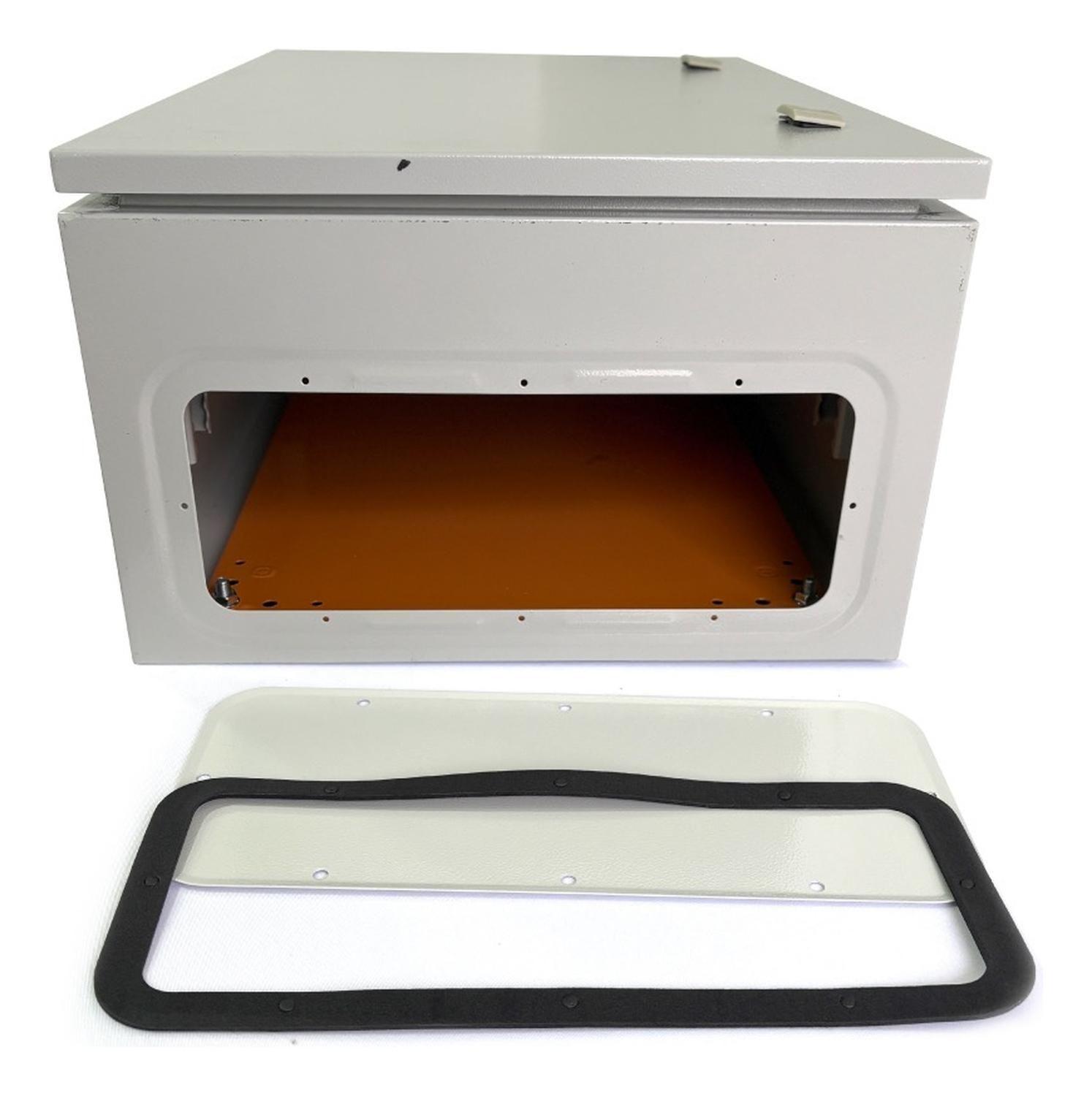 Tablero Gabinete Metálico 2 Puertas Drl 600x400x250mm 1,2mm-4