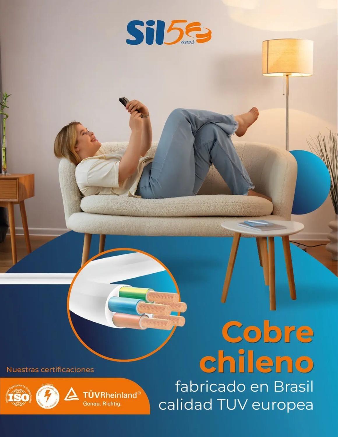 Cable Cordón Eléctrico Sil Flexible 3x0,75mm2 20m Blanco Sec Blanco-6