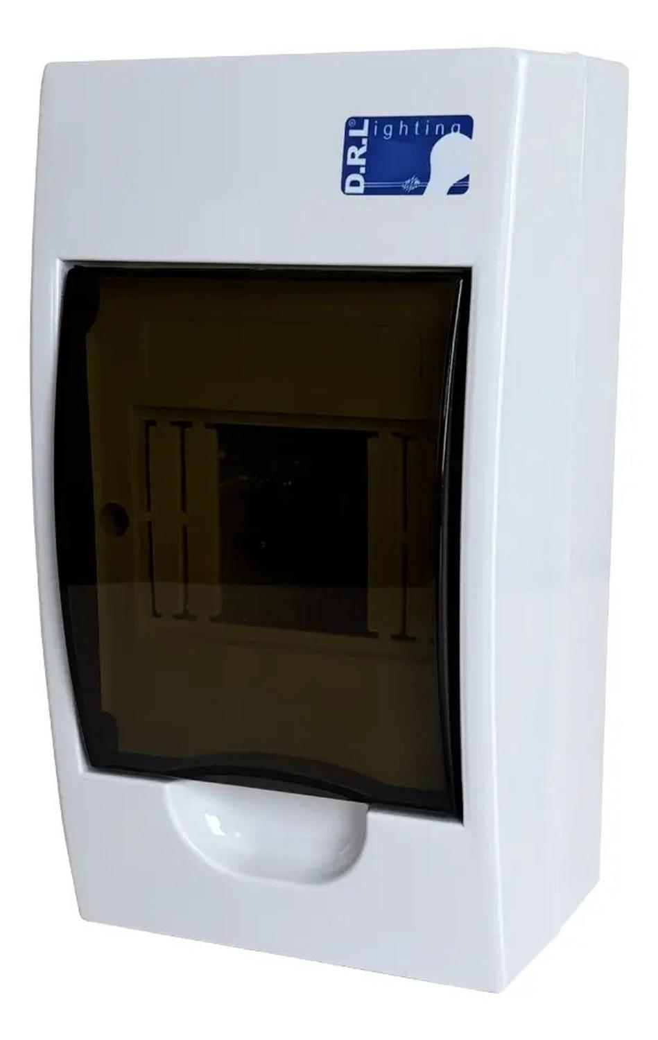 Tablero Eléctrico Sobreponer Drl 4 Modulos Tapa Clara Sec-2