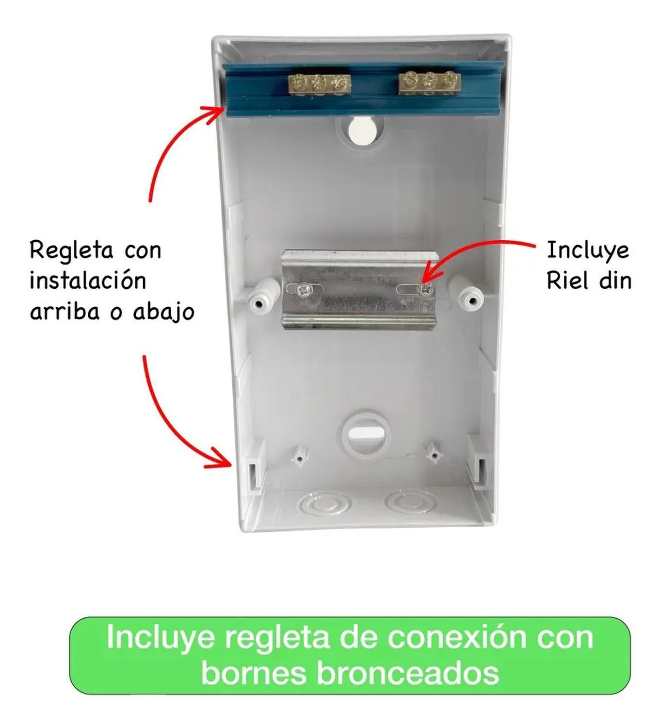 Tablero Eléctrico Sobreponer Drl 4 Modulos Tapa Clara Sec-4