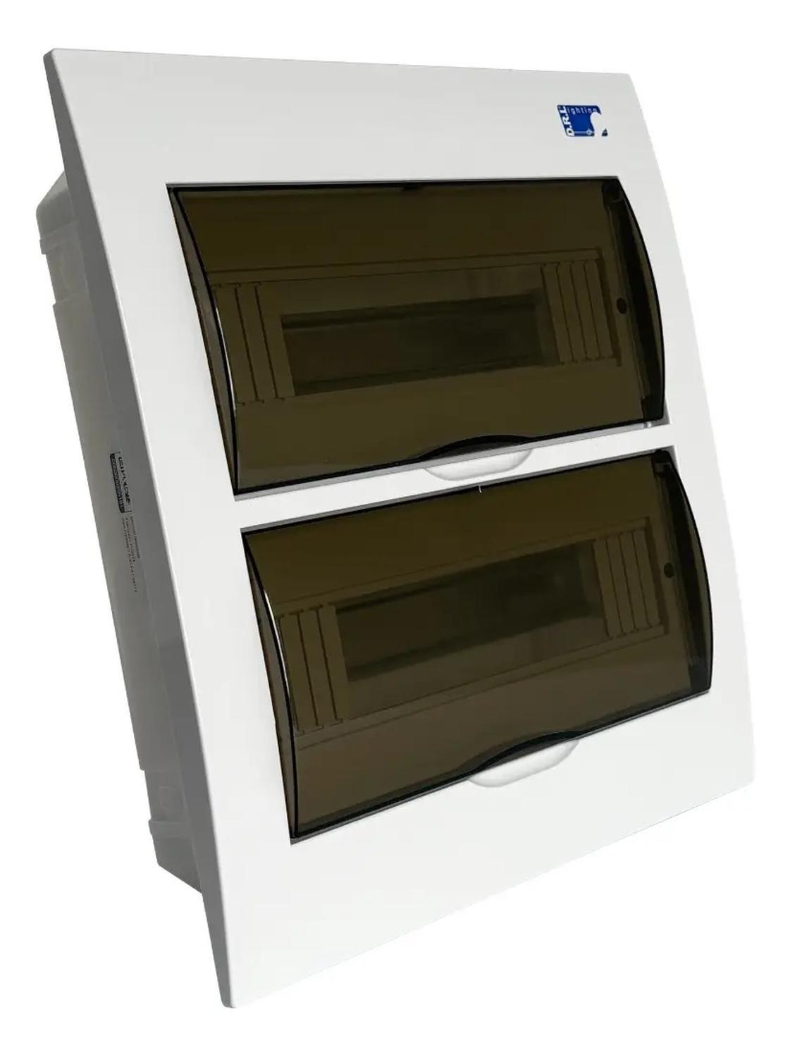 Tablero Eléctrico Embutido Drl 24 Modulos Tapa Clara Sec-2