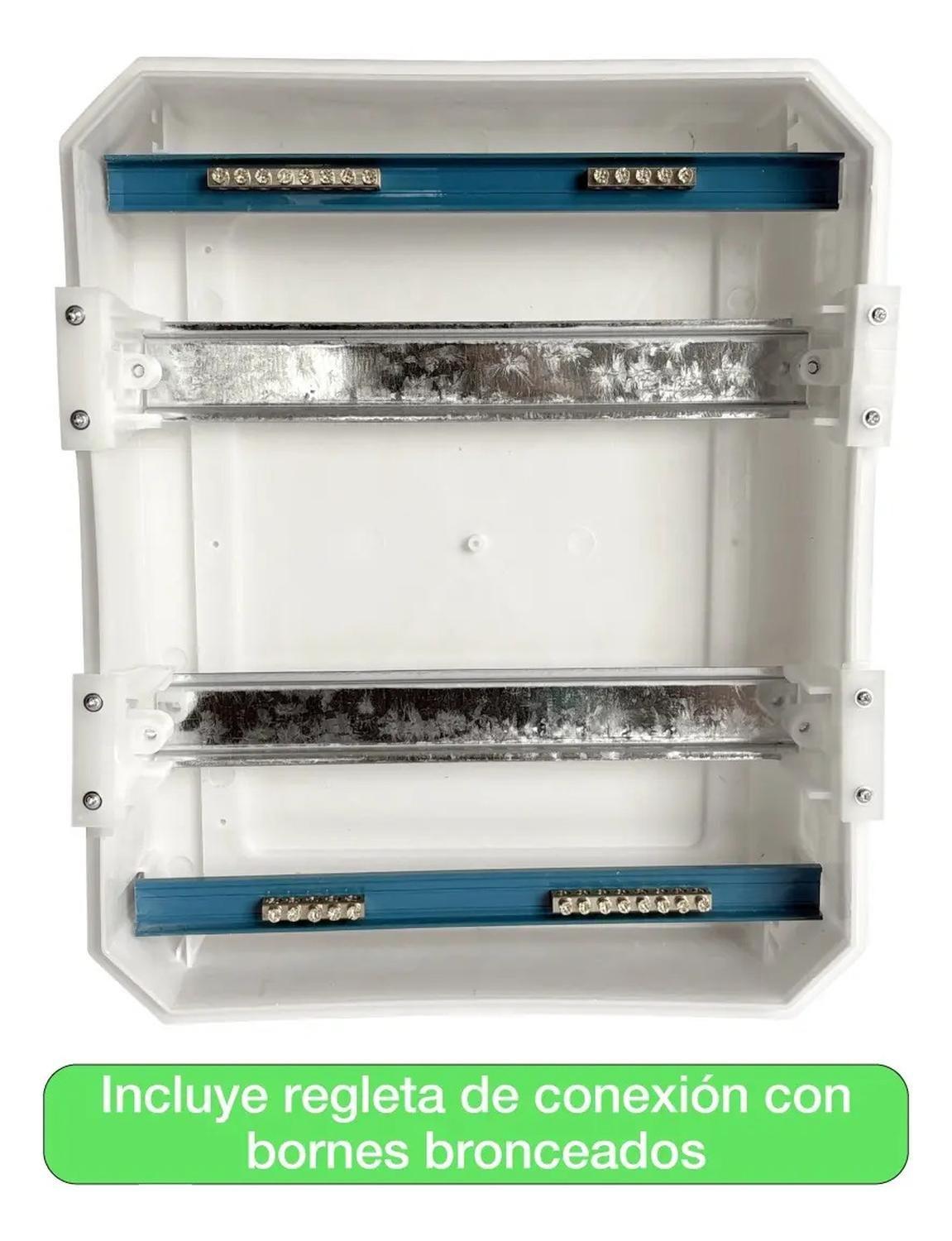 Tablero Eléctrico Embutido Drl 24 Modulos Tapa Clara Sec-4