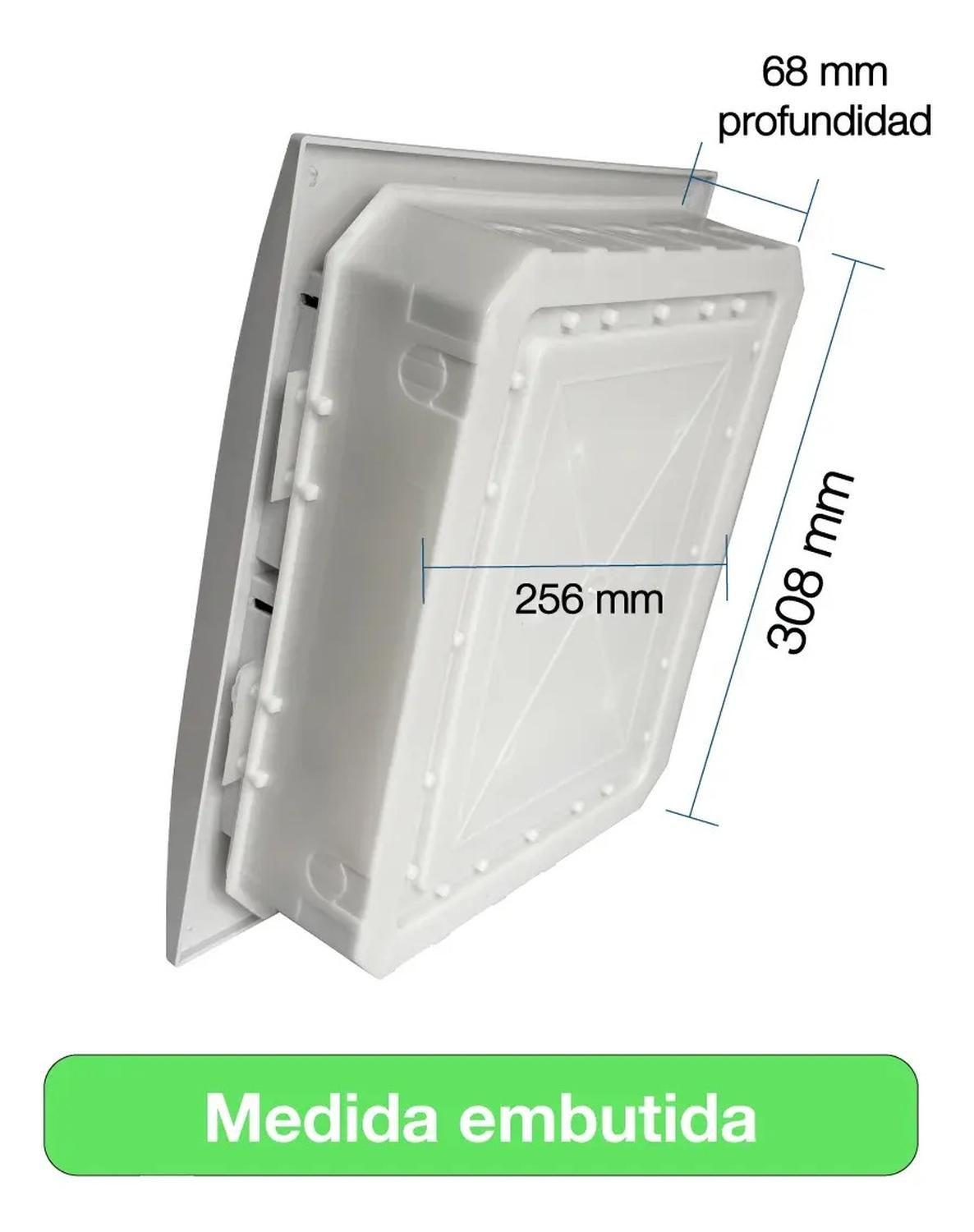Tablero Eléctrico Embutido Drl 24 Modulos Tapa Clara Sec-8