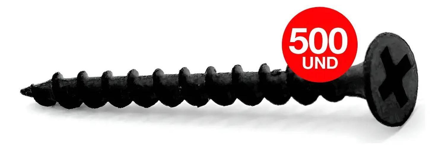 5 Cajas Tornillo Volcanita Wisefix P/fina Negro 6x1 5/8 500u-0