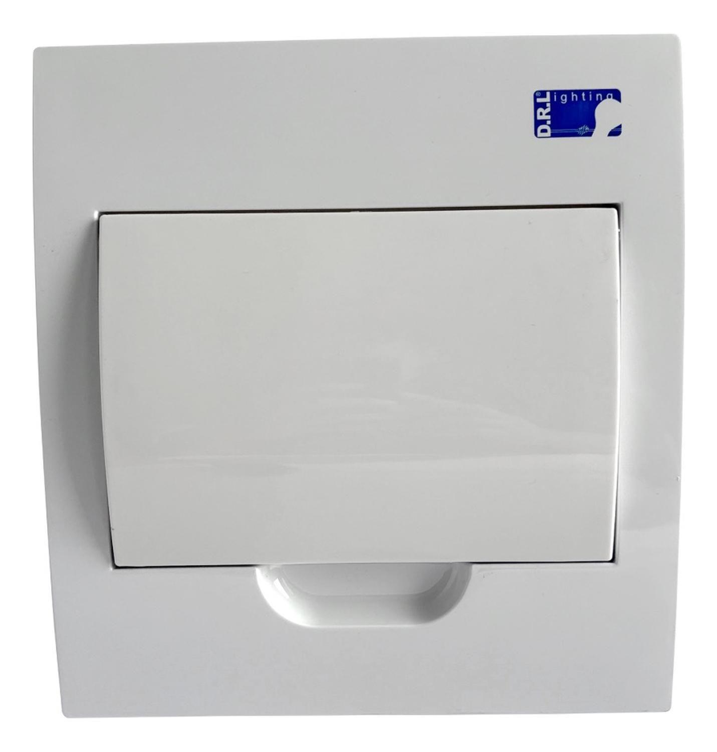 Tablero Eléctrico Embutido Drl 8 Modulos Tapa Blanca Sec-2