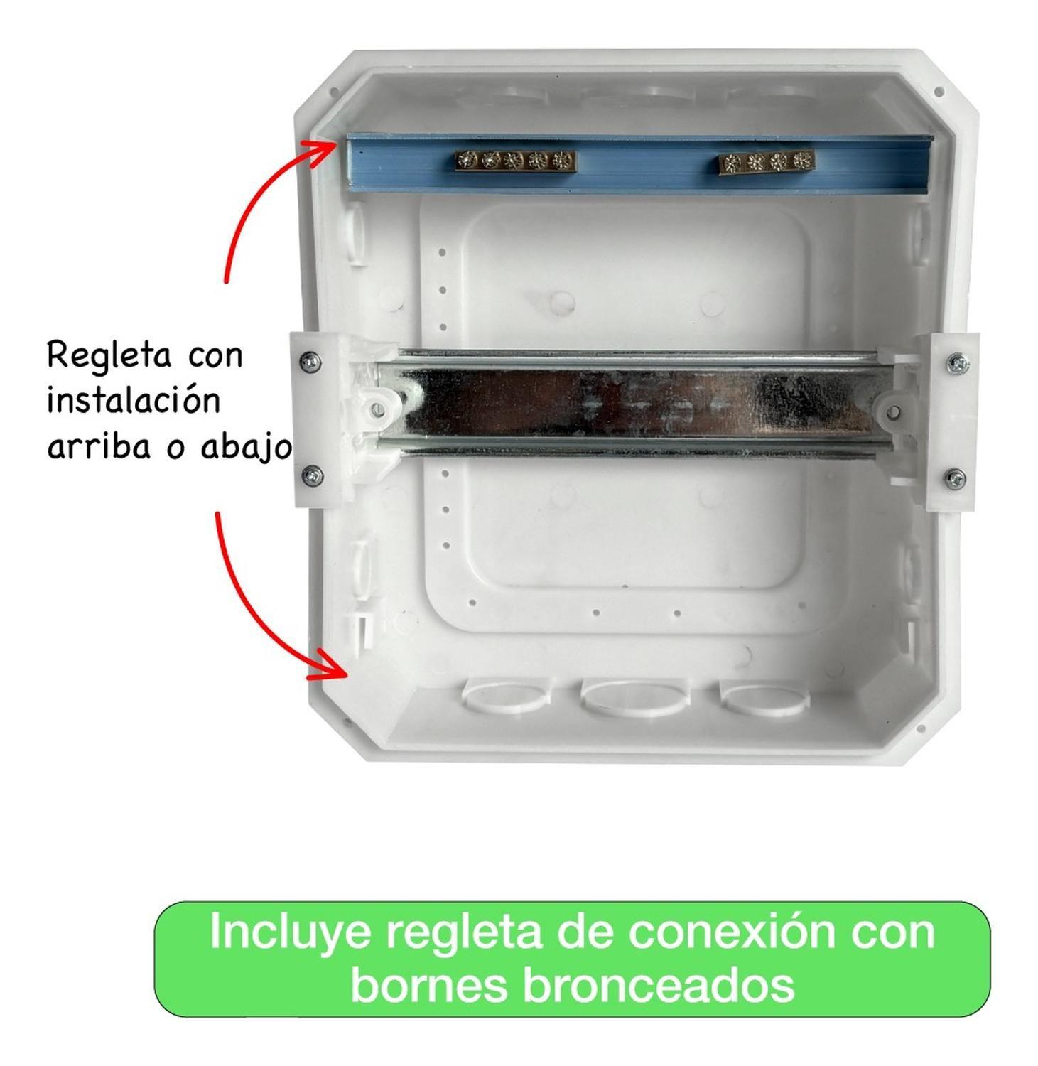 Tablero Eléctrico Embutido Drl 8 Modulos Tapa Blanca Sec-4
