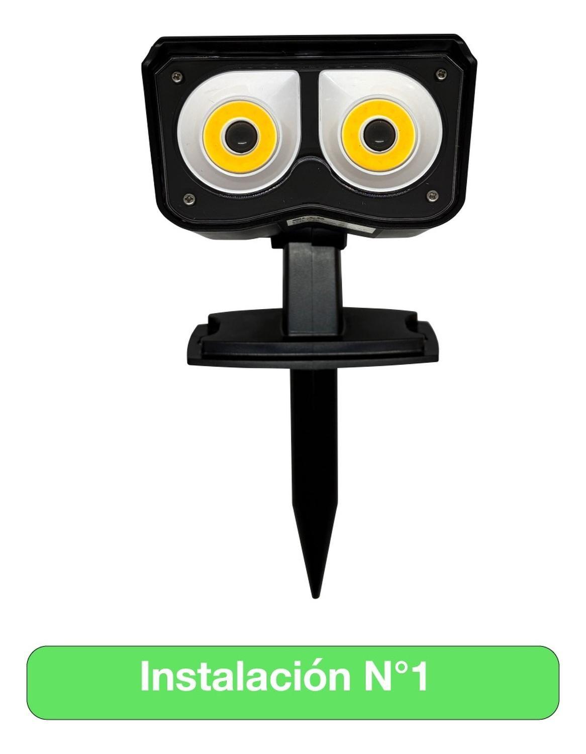 Foco Estaca Solar Led Jardin Itd 3w 200lm Ip65 8h 4000k Negro-4