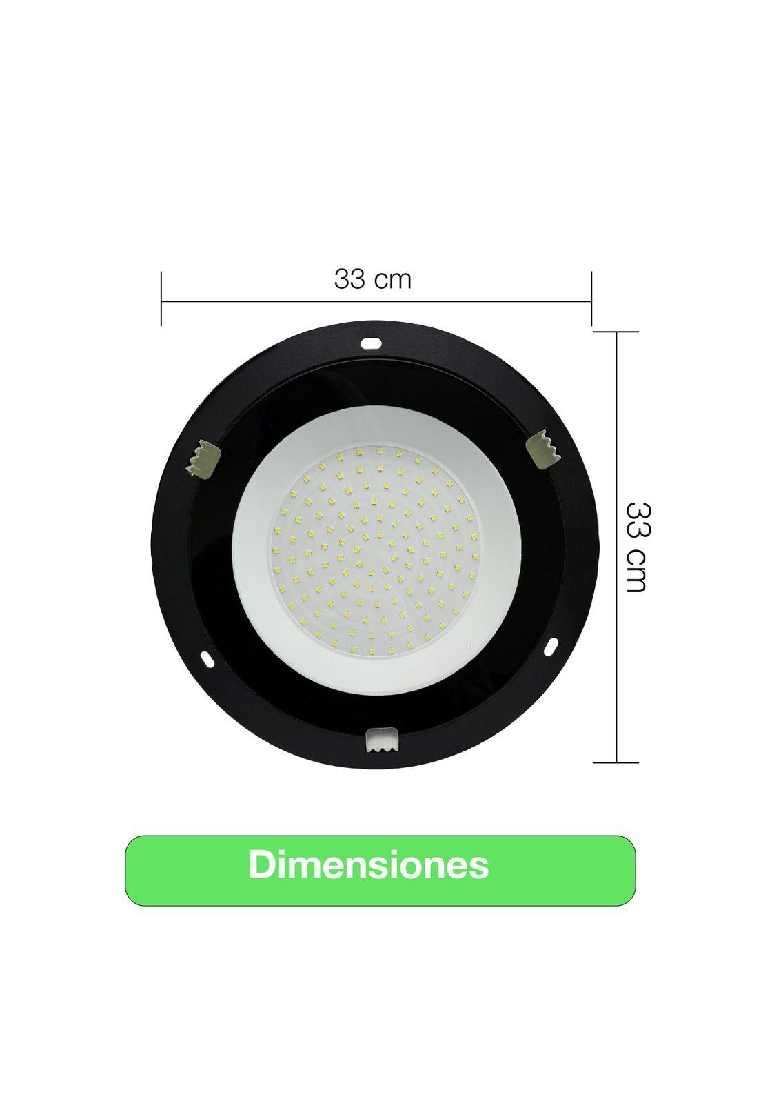 Campana Led Ufo 200w 20.000lm Ip65 Luz Fría Industrial-3