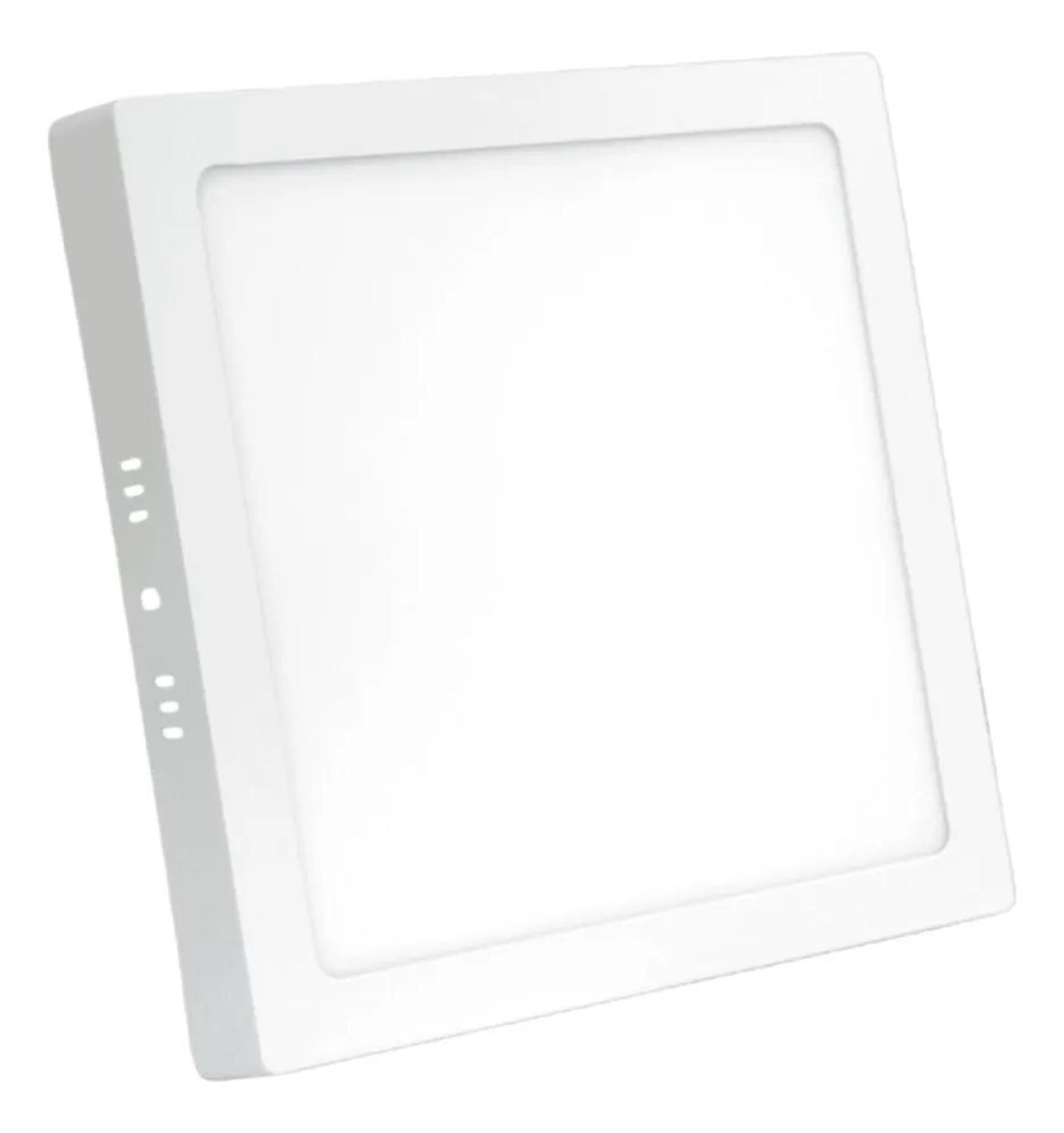 Panel Led Foco Plafón Backlite Sob Cuadrado 24w 4500k Blanco-0
