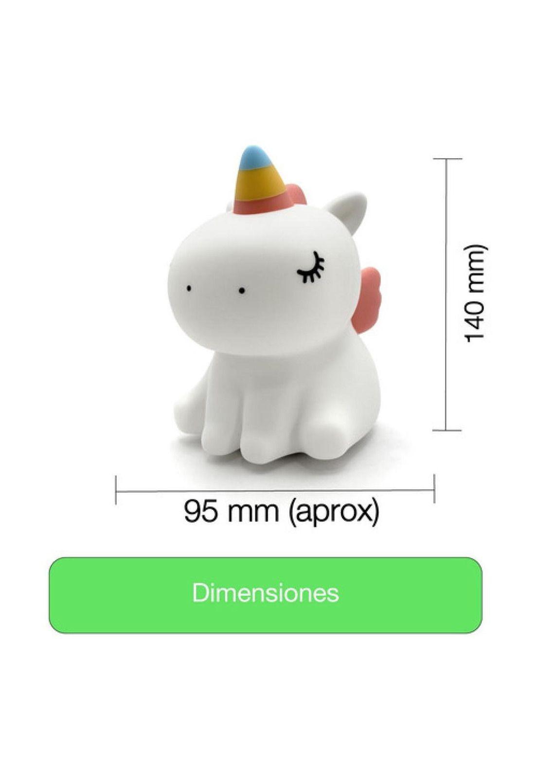 Lámpara Nocturna Espantacuco Recarg Led Unicornio Cálida+rgb-6