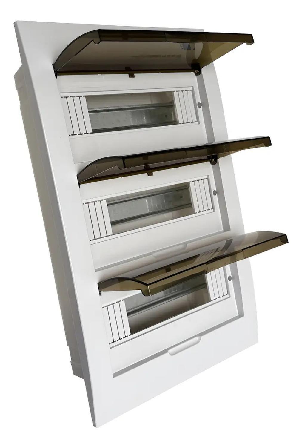 Tablero Eléctrico Embutido Drl 36 Modulos Tapa Clara Sec-0