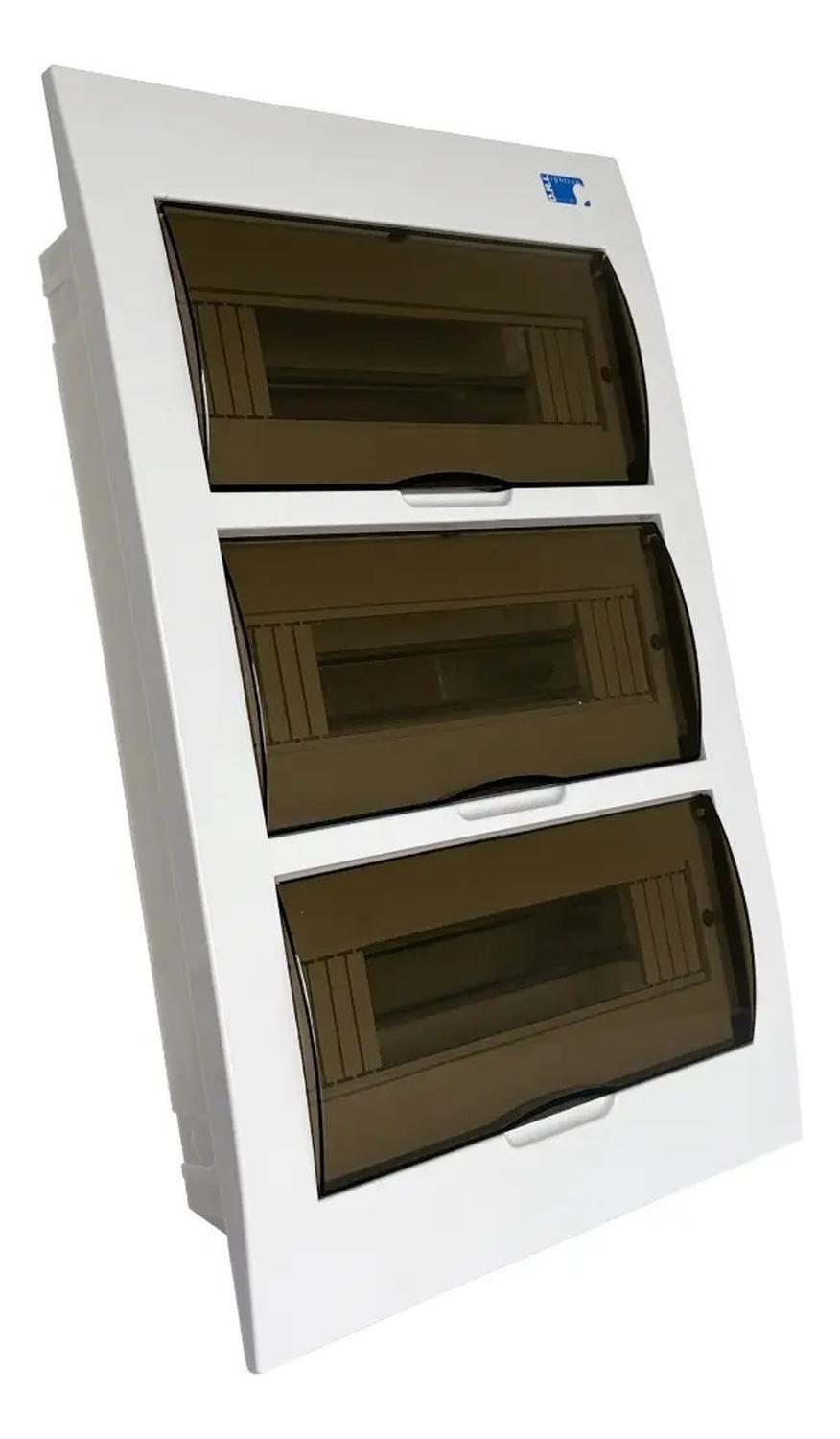 Tablero Eléctrico Embutido Drl 36 Modulos Tapa Clara Sec-2
