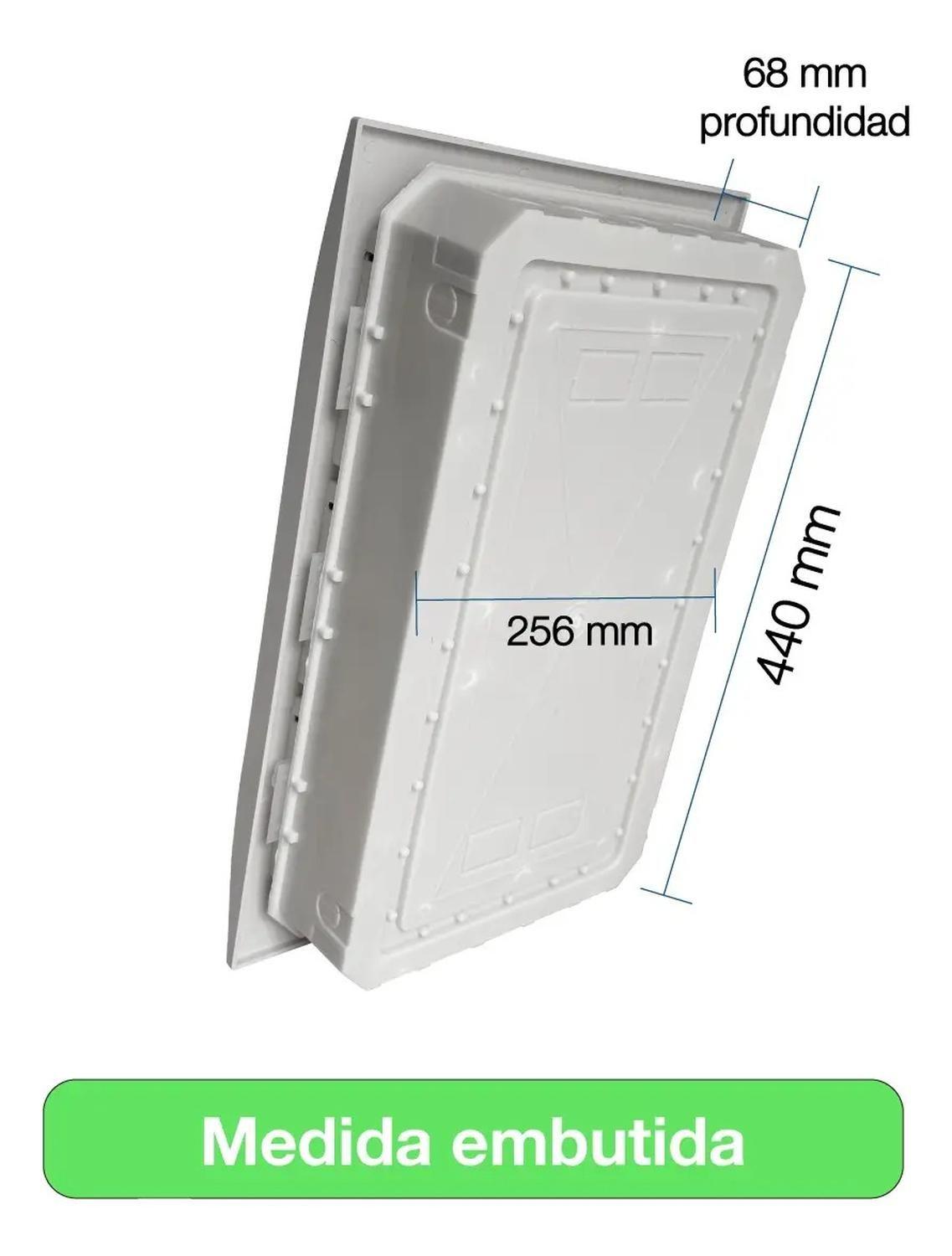 Tablero Eléctrico Embutido Drl 36 Modulos Tapa Clara Sec-8