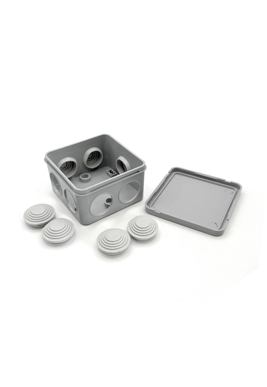 Caja Estanca Derivación Drl Ip40 Pvc 80x80x50mm Conos Sec Gris-3