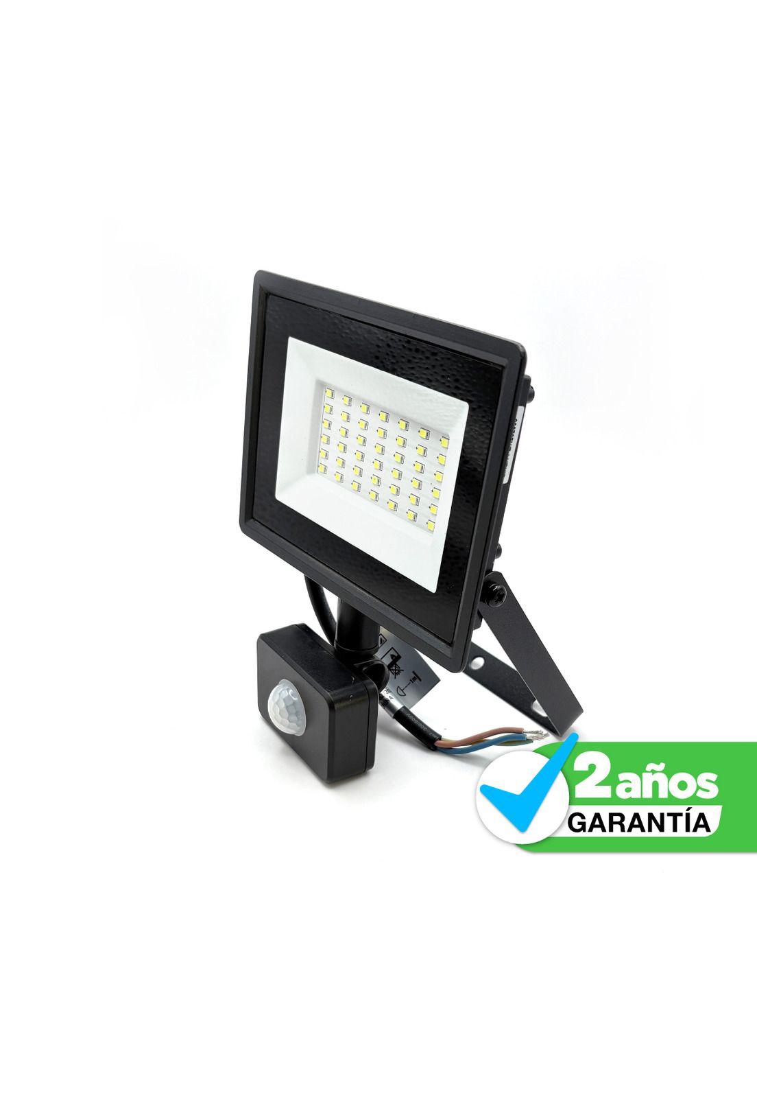 Foco Proyector Led Reflector Con Sensor 30w Ip65 Luz Fría - Negro - Blanco Frío-2