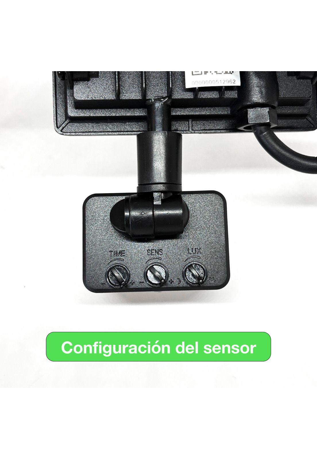 Foco Proyector Led Reflector Con Sensor 30w Ip65 Luz Fría - Negro - Blanco Frío-3