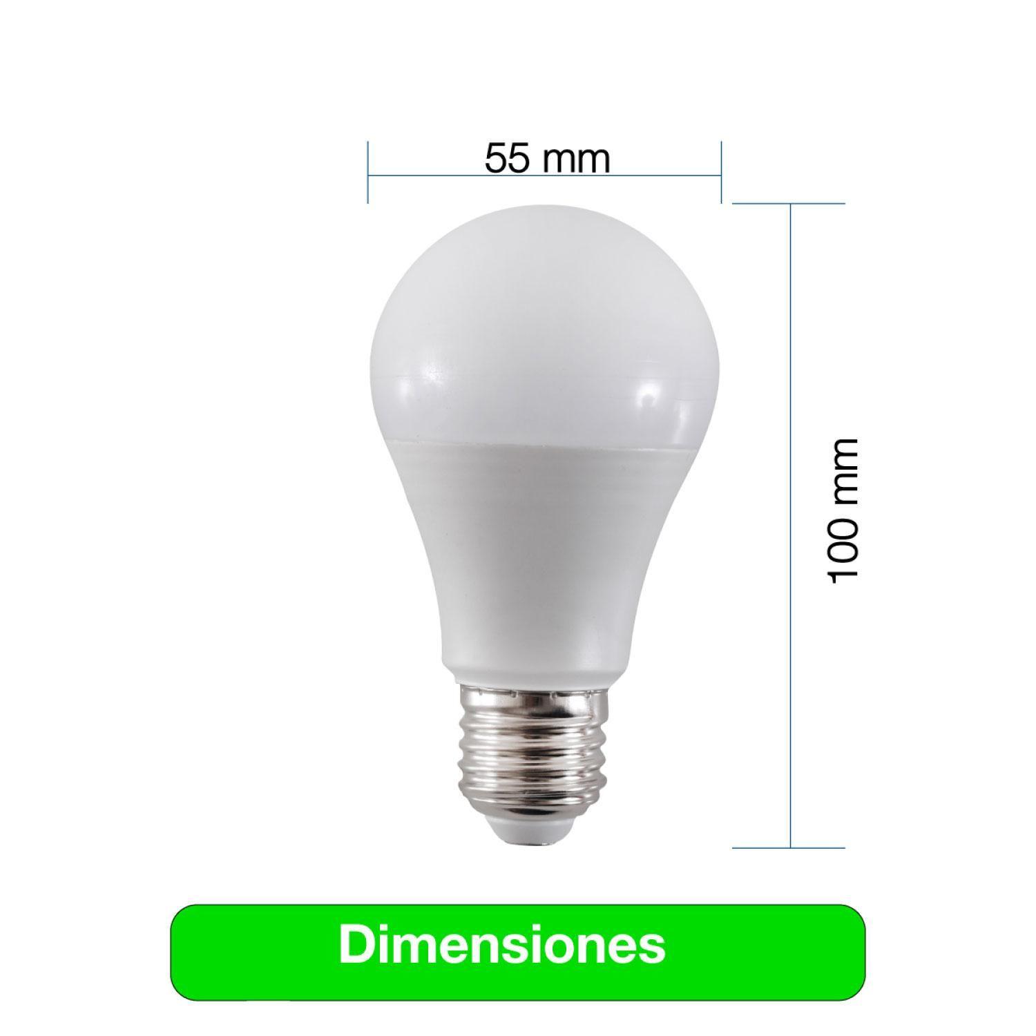 Ampolleta Led Drl A55 E27 7w 550lm 3000k cálida Pack 20-3