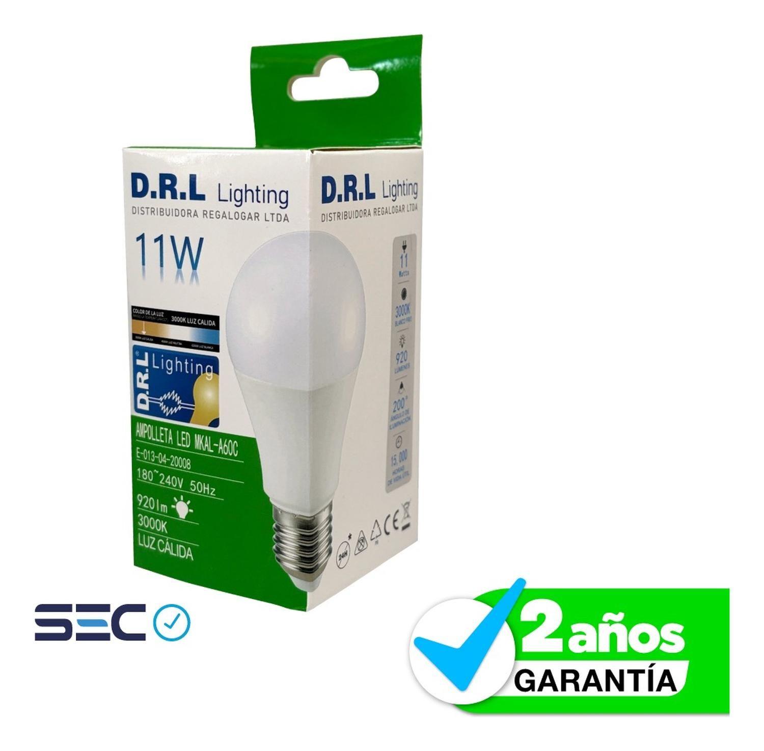 Pack 30 Ampolletas Led Drl 11w 920lm Cálida/blanca Fría Sec-3