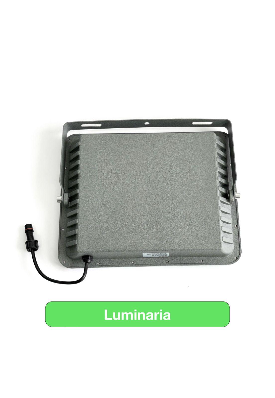 Foco Proyector Solar Led Exterior Itd 200w Fría Ip65 Sensor - Negro - Blanco Frío-6