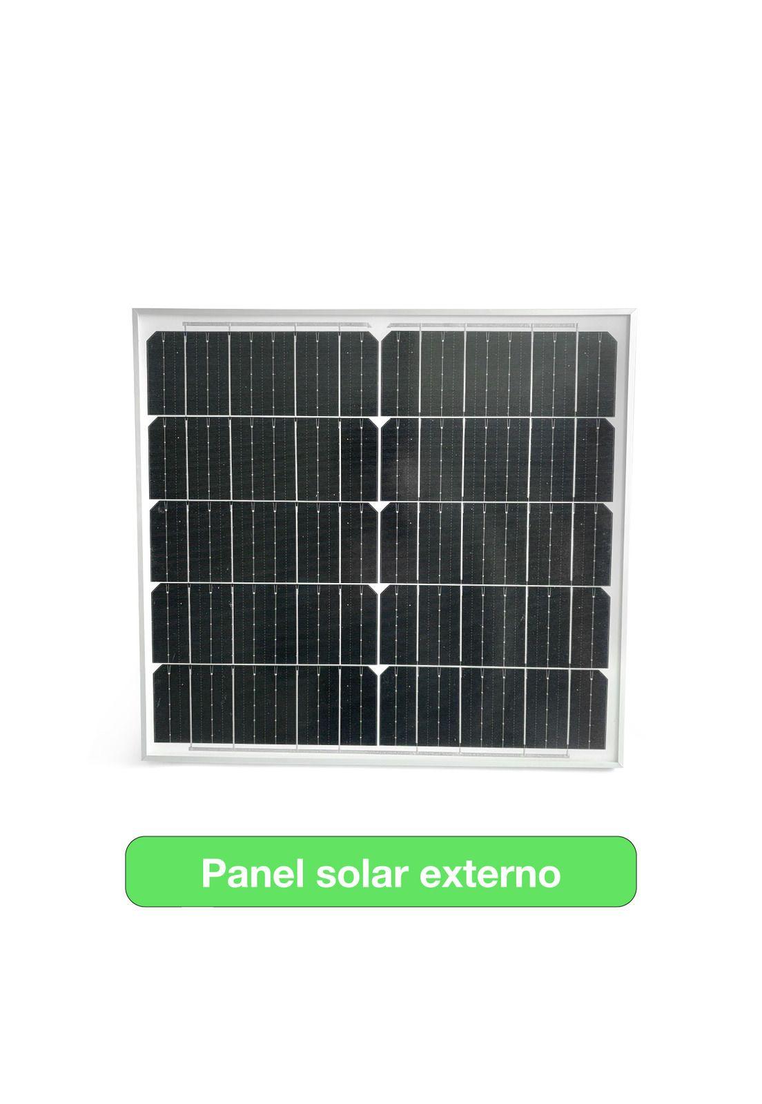 Foco Proyector Solar Led Exterior Itd 200w Fría Ip65 Sensor - Negro - Blanco Frío-7