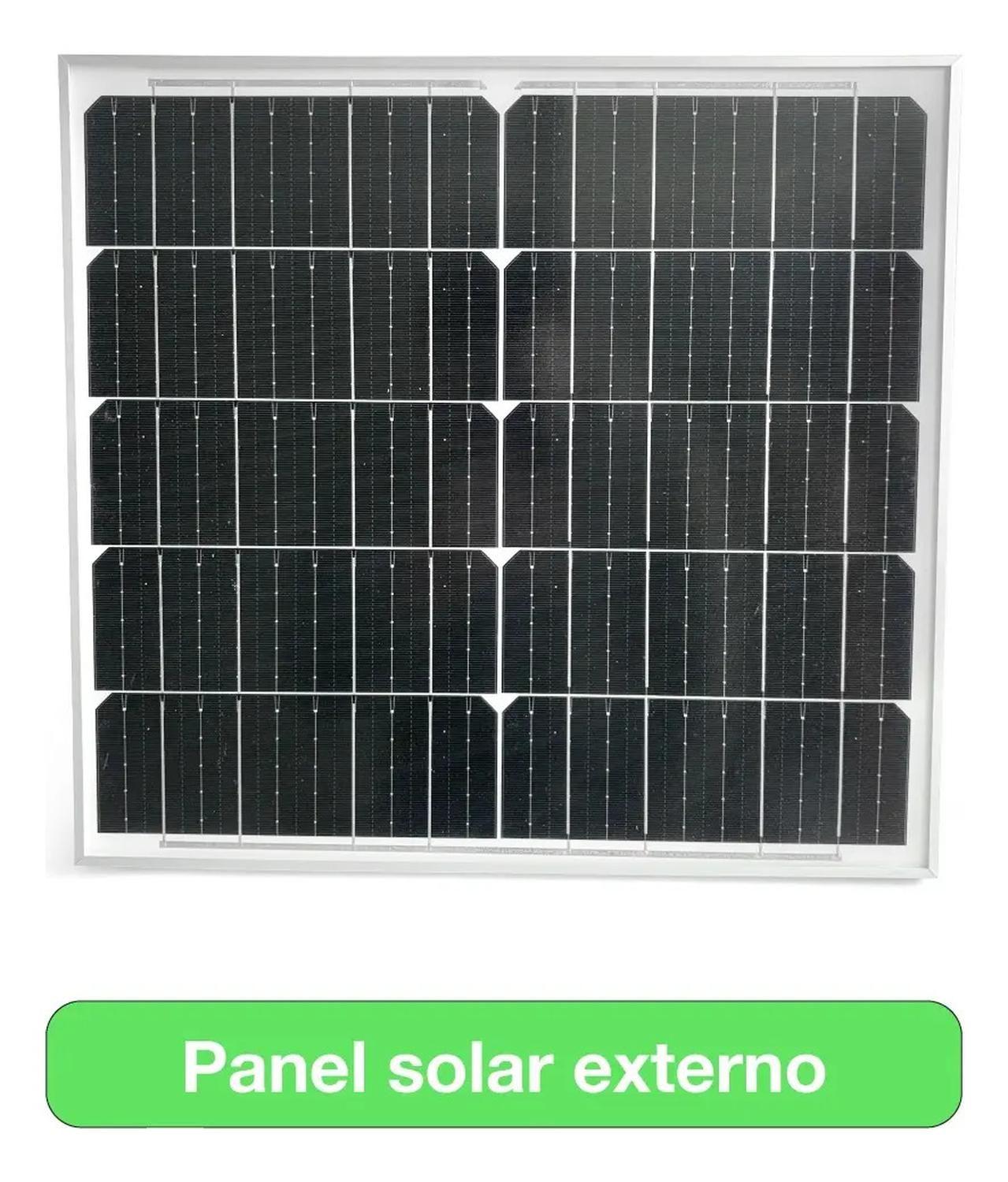 Foco Proyector Solar Led Exterior Itd 200w Fría Ip65 Sensor Negro Blanco Frío-4