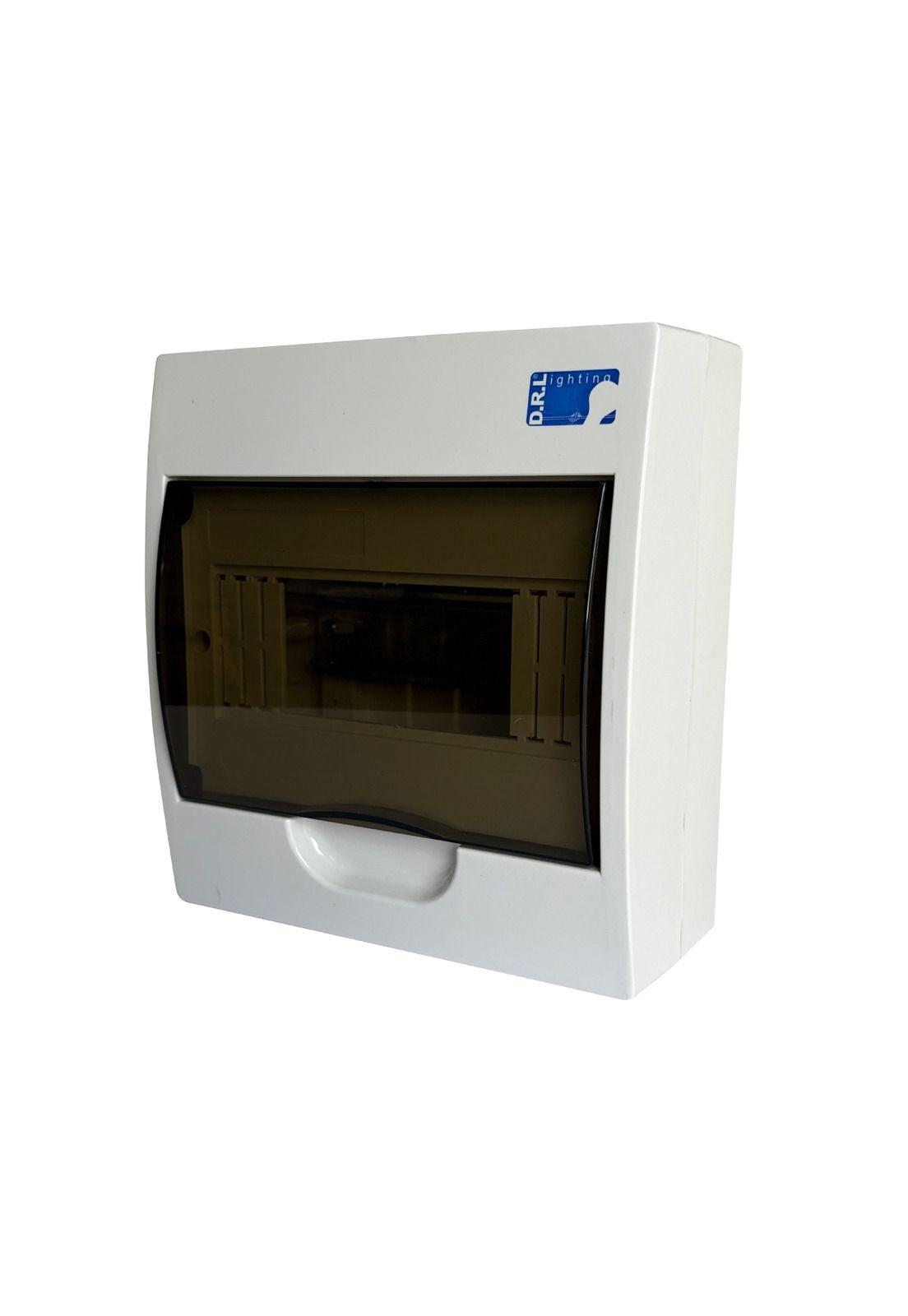 Tablero Eléctrico Sobreponer Drl 8 Modulos Tapa Clara Sec-2