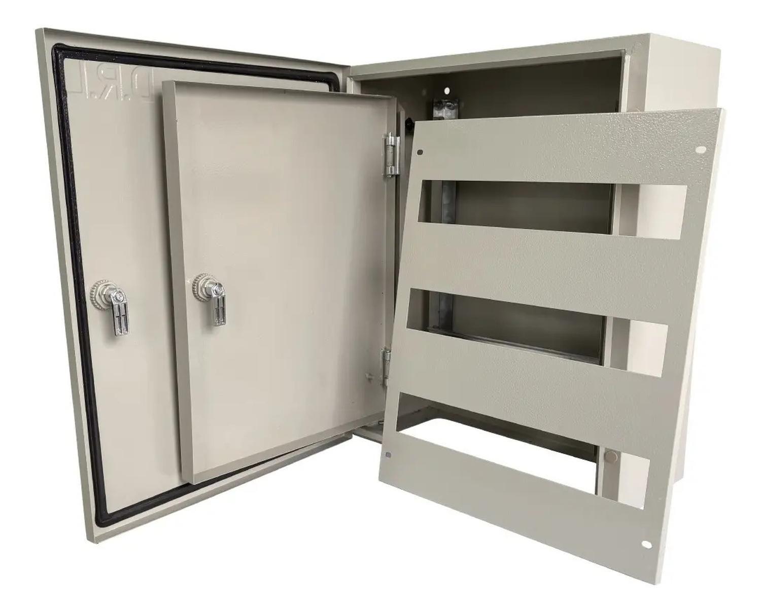 Tablero Gabinete Metálico 2 P/chasis Drl 500x400x200mm Ip65-0
