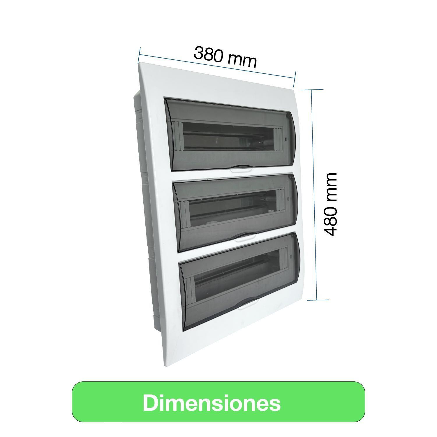 Tablero embutido tapa clara 48M-5