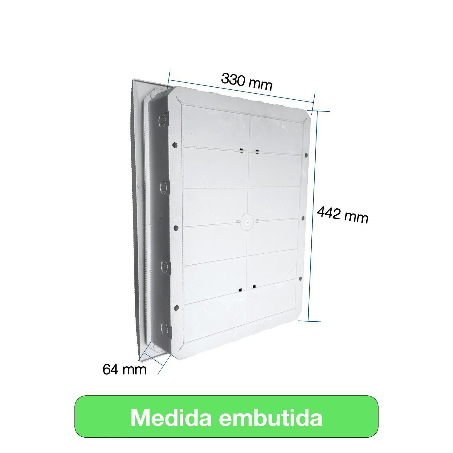 Tablero embutido tapa clara 48M-6