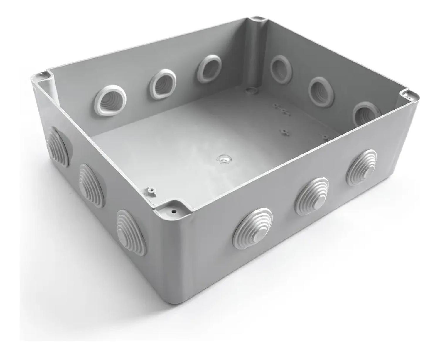 Pack 2 Caja Estanca Derivación Ip40 Pvc 300x250x120mm Sec Gris-1
