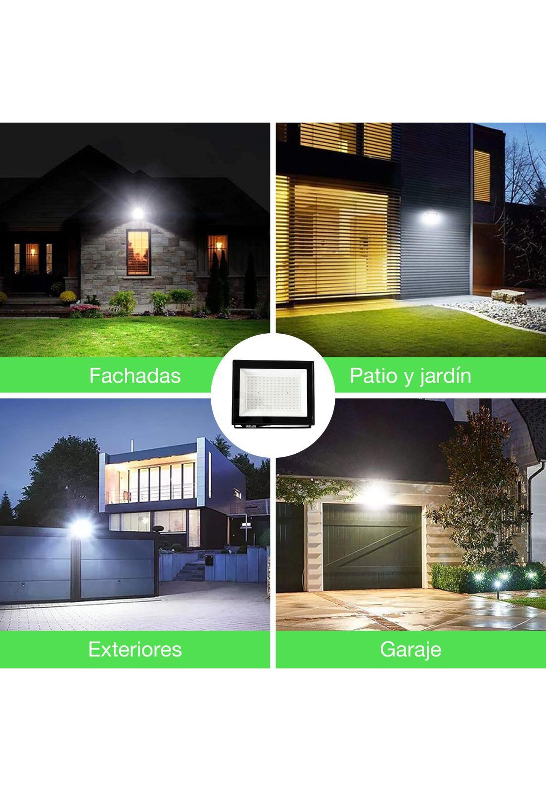 Foco Proyector Led Reflector 200w Ip65 Ik08 Luz Blanca Sec Negro Blanco Frío-6