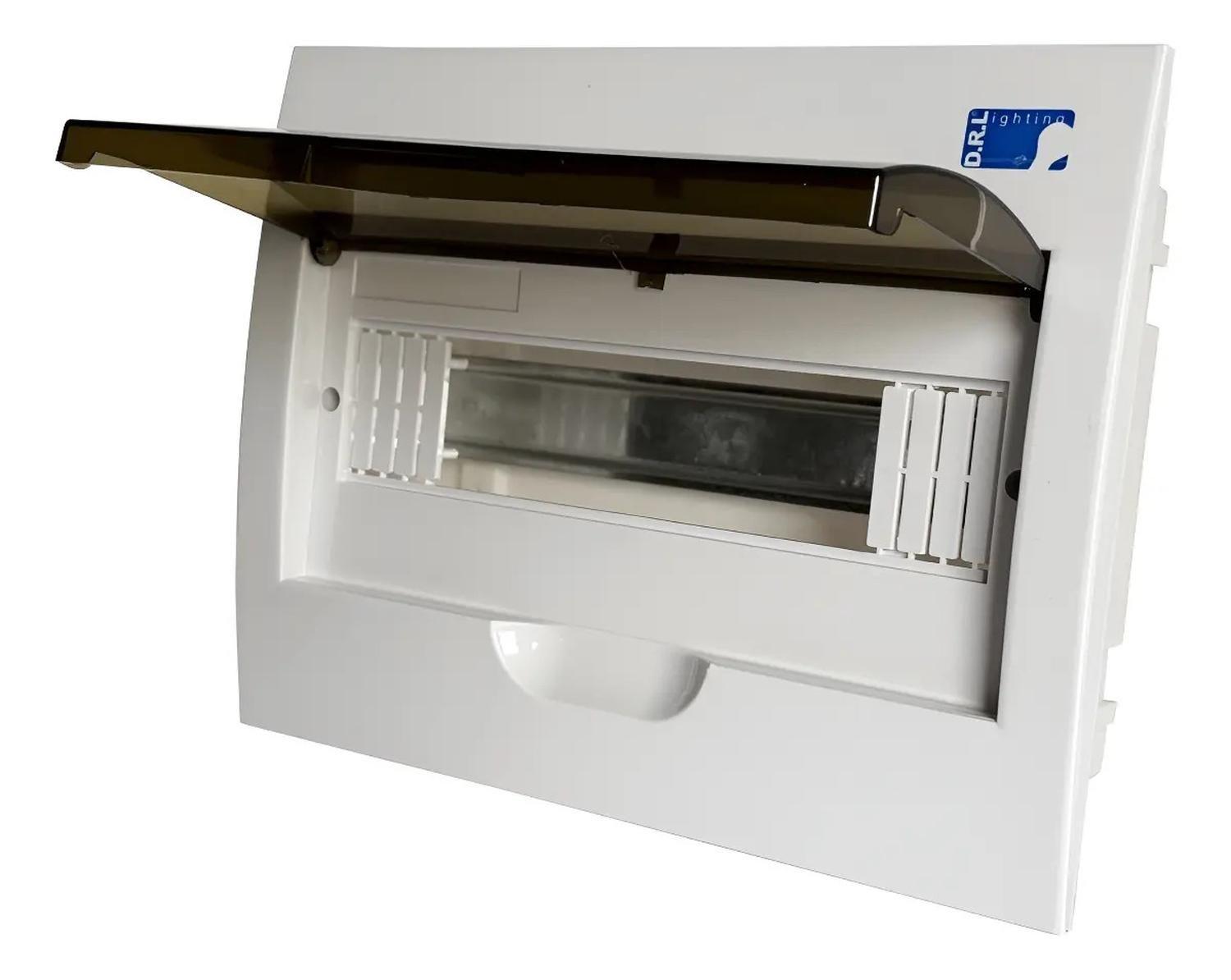 Tablero Eléctrico Embutido Drl 12 Modulos Tapa Clara Sec-0